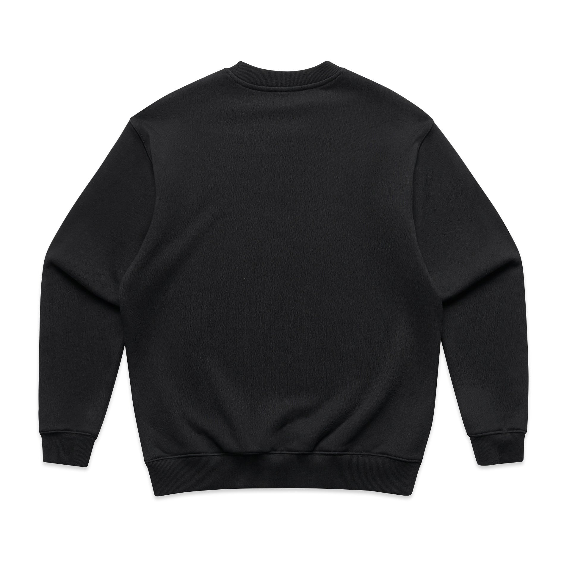 AS Colour Made Crew 5150 - Black Back - Custom Printed - Print Blanc