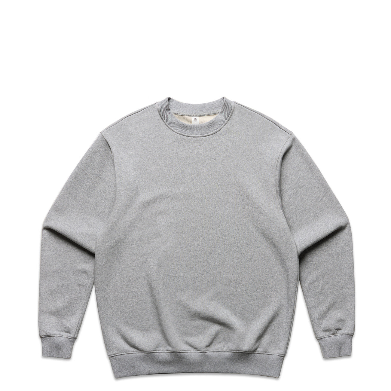 AS Colour Made Crew 5150 - Grey Marle Thumb Front - Custom Printed - Print Blanc