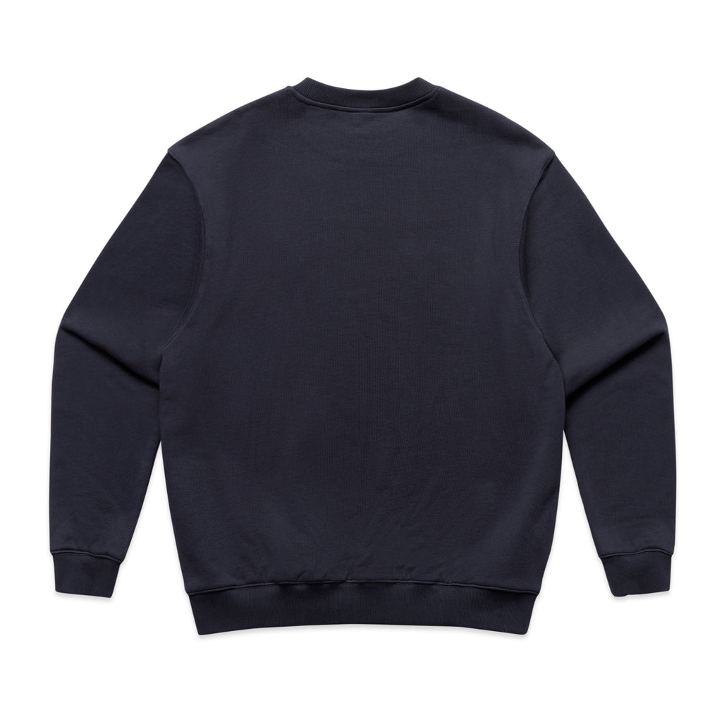 AS Colour Made Crew 5150 - Ink Blue Back - Custom Printed - Print Blanc