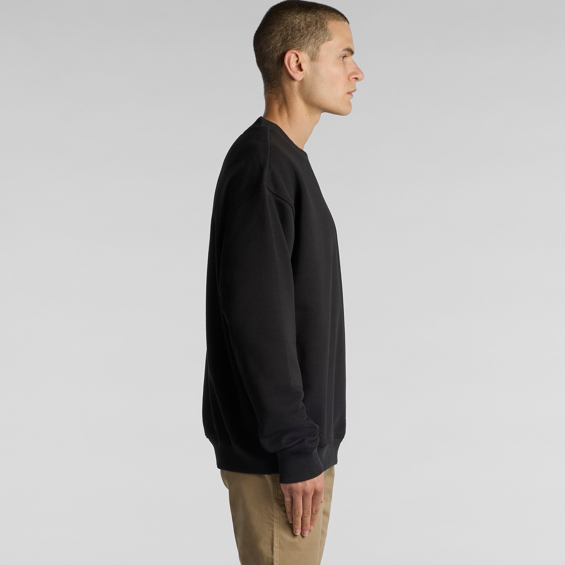 AS Colour Made Crew 5150 - Main Side - Custom Printed - Print Blanc
