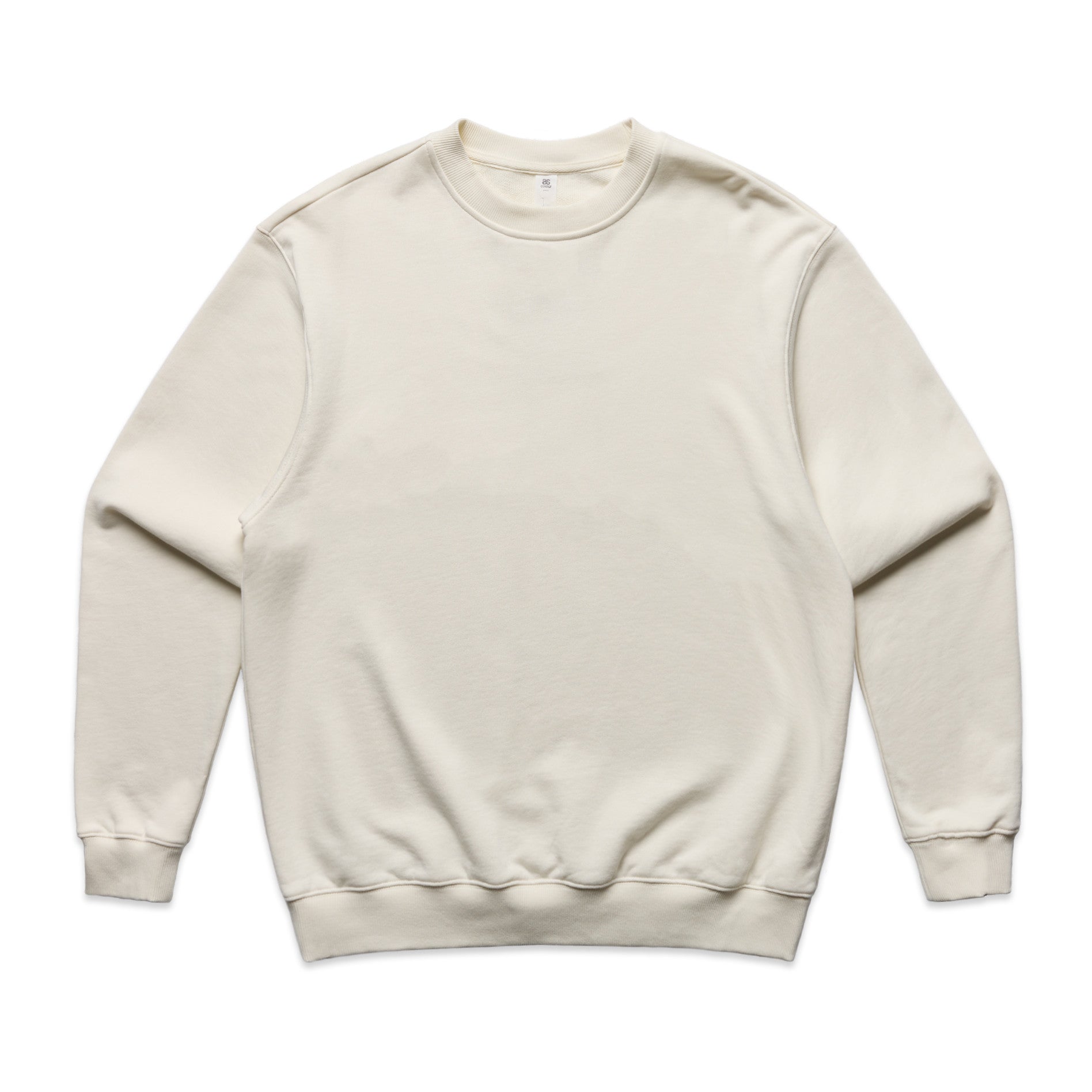 AS Colour Made Crew 5150 - Natural Front - Custom Printed - Print Blanc