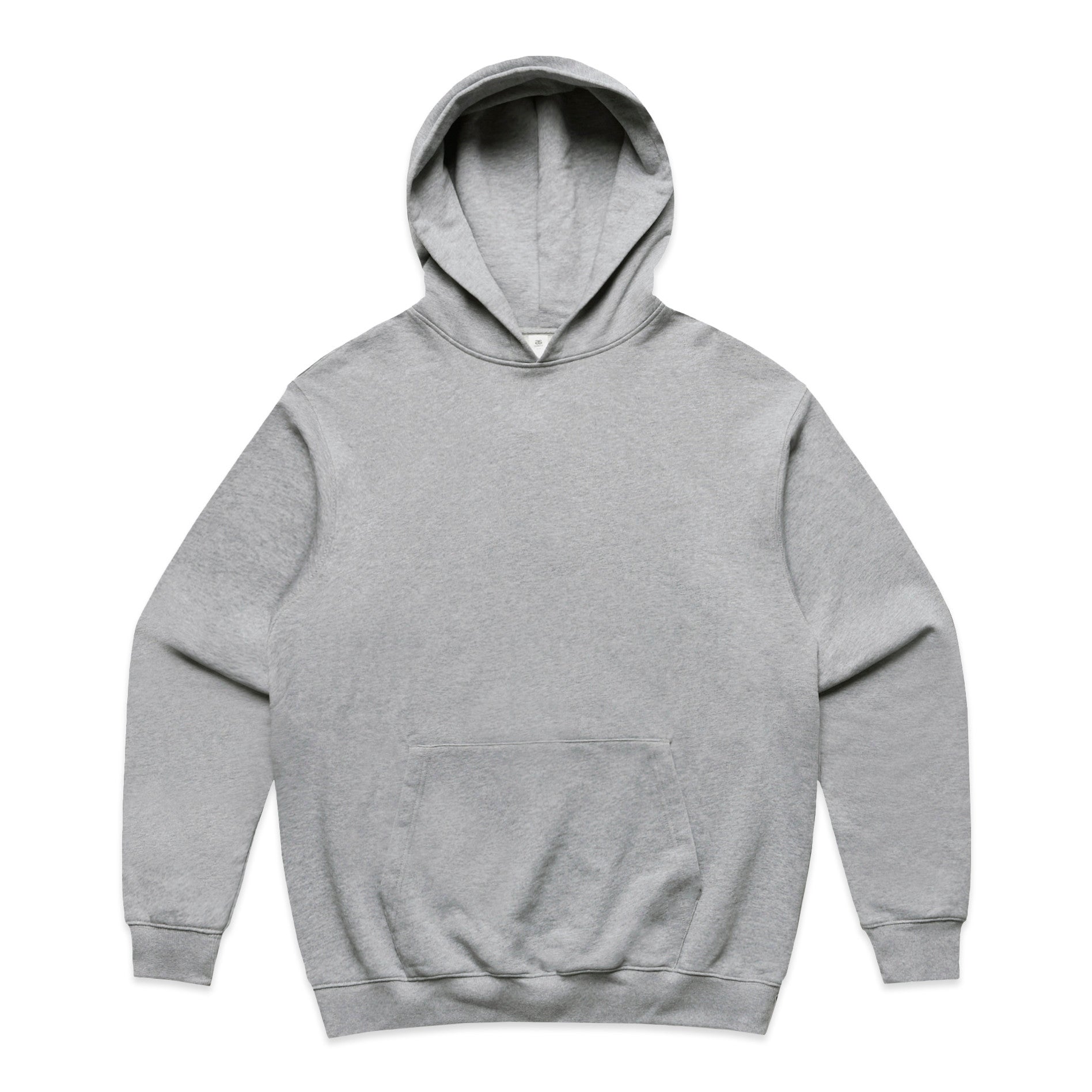 AS Colour Made Hood 5151 - Grey Marle Front - Custom Printed - Print Blanc