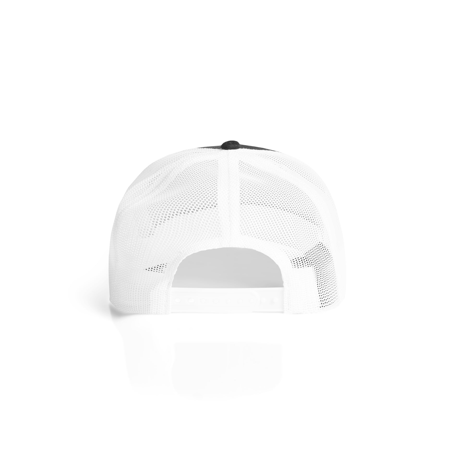 Ascolour Mesh Contrast Trucker Cap 1191 Mesh Contrast Trucker Cap Black White Back - Custom Printed - Print Blanc