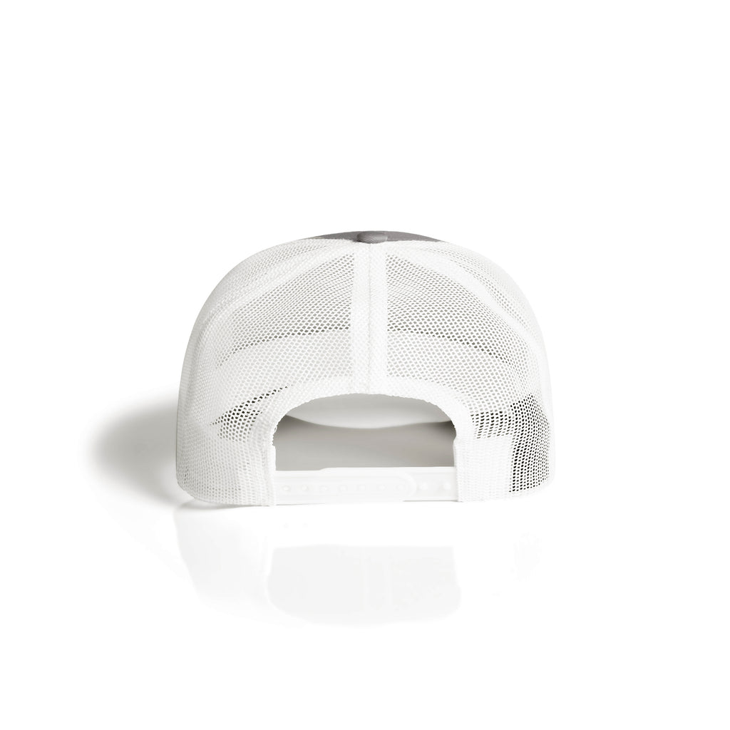 Ascolour Mesh Contrast Trucker Cap 1191 Mesh Contrast Trucker Cap Storm White Back - Custom Printed - Print Blanc