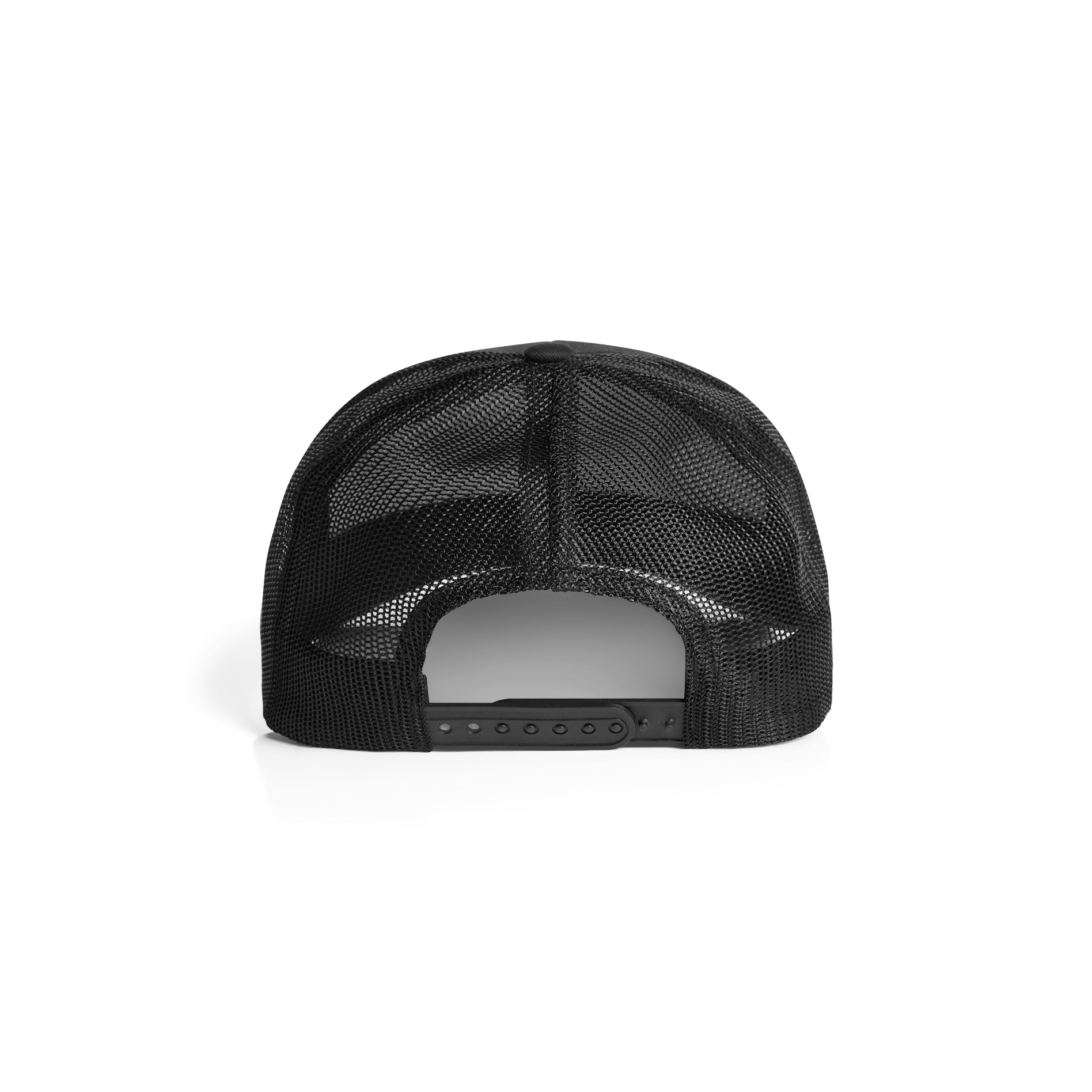 Ascolour Mesh Trucker Cap 1190 Mesh Trucker Cap Black Back - Custom Printed - Print Blanc