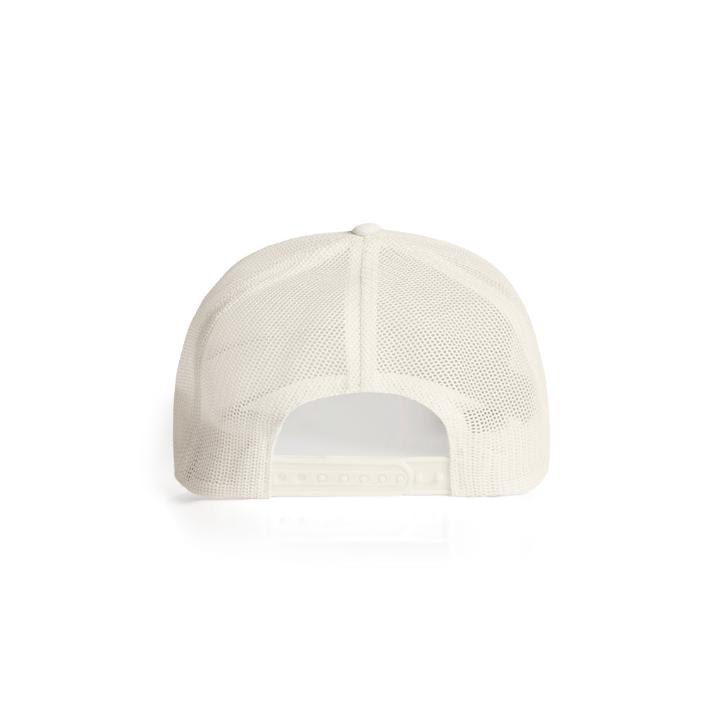 Ascolour Mesh Trucker Cap 1190 Mesh Trucker Cap Ecru Back - Custom Printed - Print Blanc