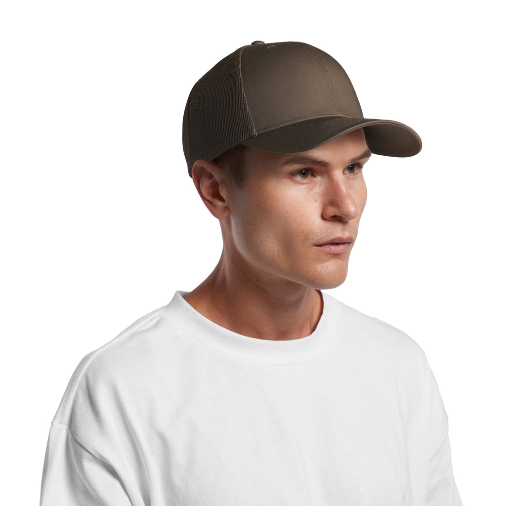 Ascolour Mesh Trucker Cap 1190 Mesh Trucker Cap Front - Custom Printed - Print Blanc