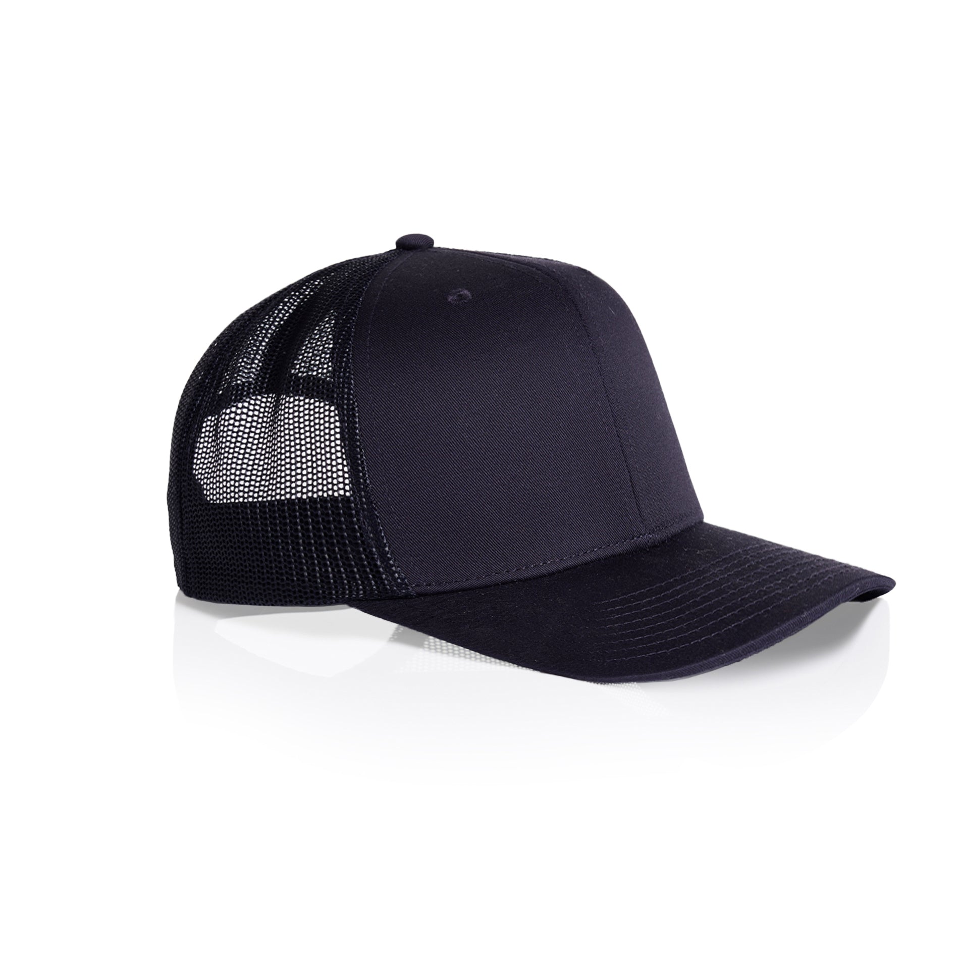 Ascolour Mesh Trucker Cap 1190 Mesh Trucker Cap Ink Blue Side - Custom Printed - Print Blanc