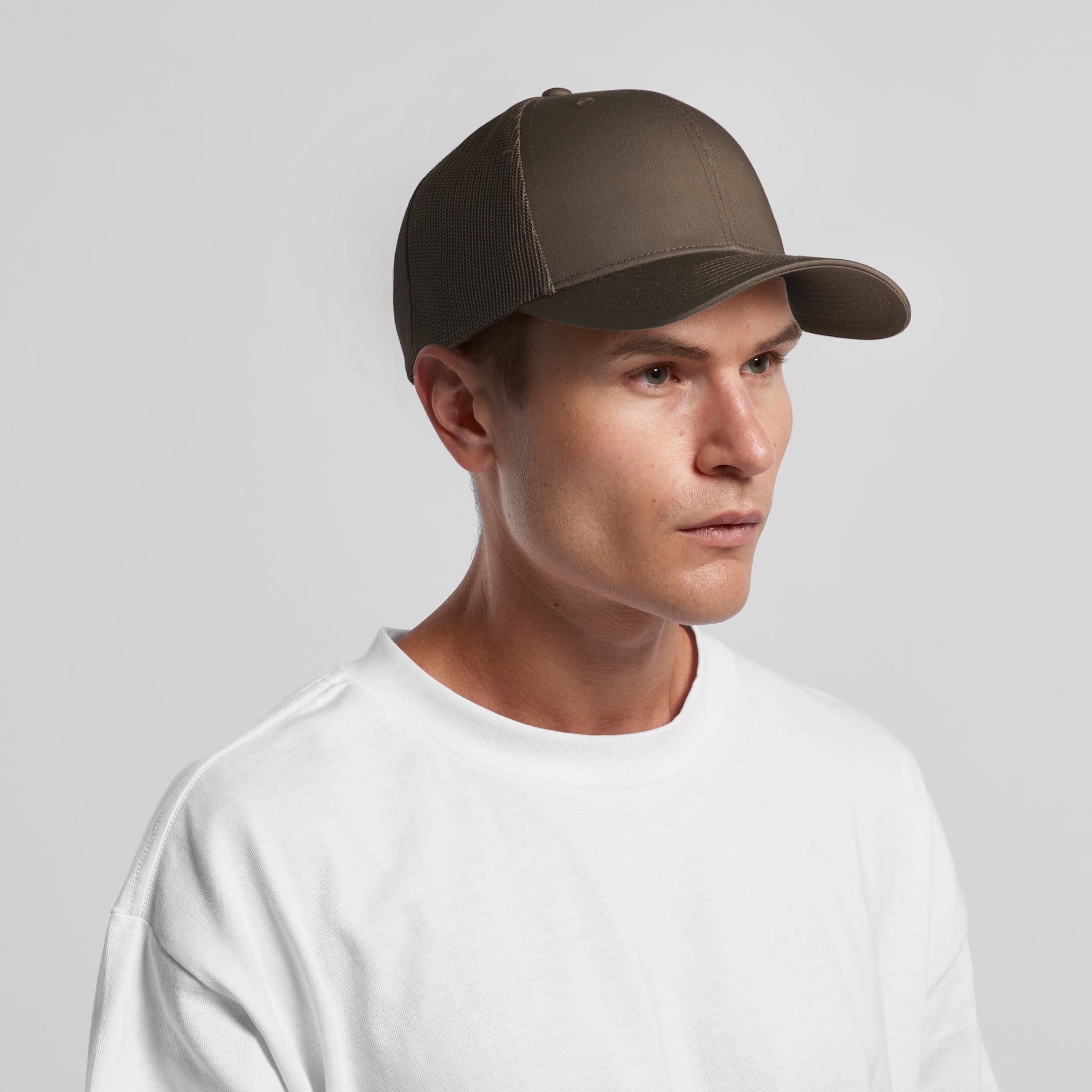 Ascolour Mesh Trucker Cap 1190 Mesh Trucker Cap Main Front - Custom Printed - Print Blanc