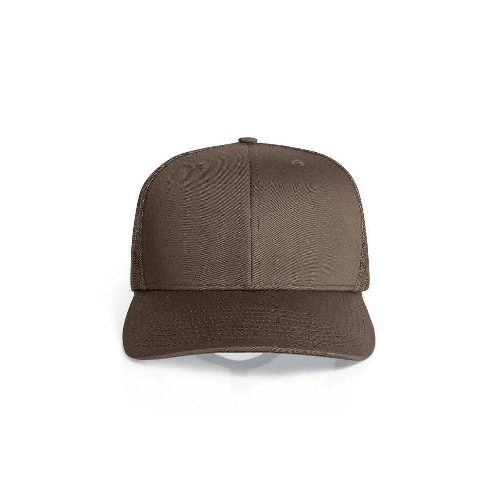 Ascolour Mesh Trucker Cap 1190 Mesh Trucker Cap Walnut Front - Custom Printed - Print Blanc