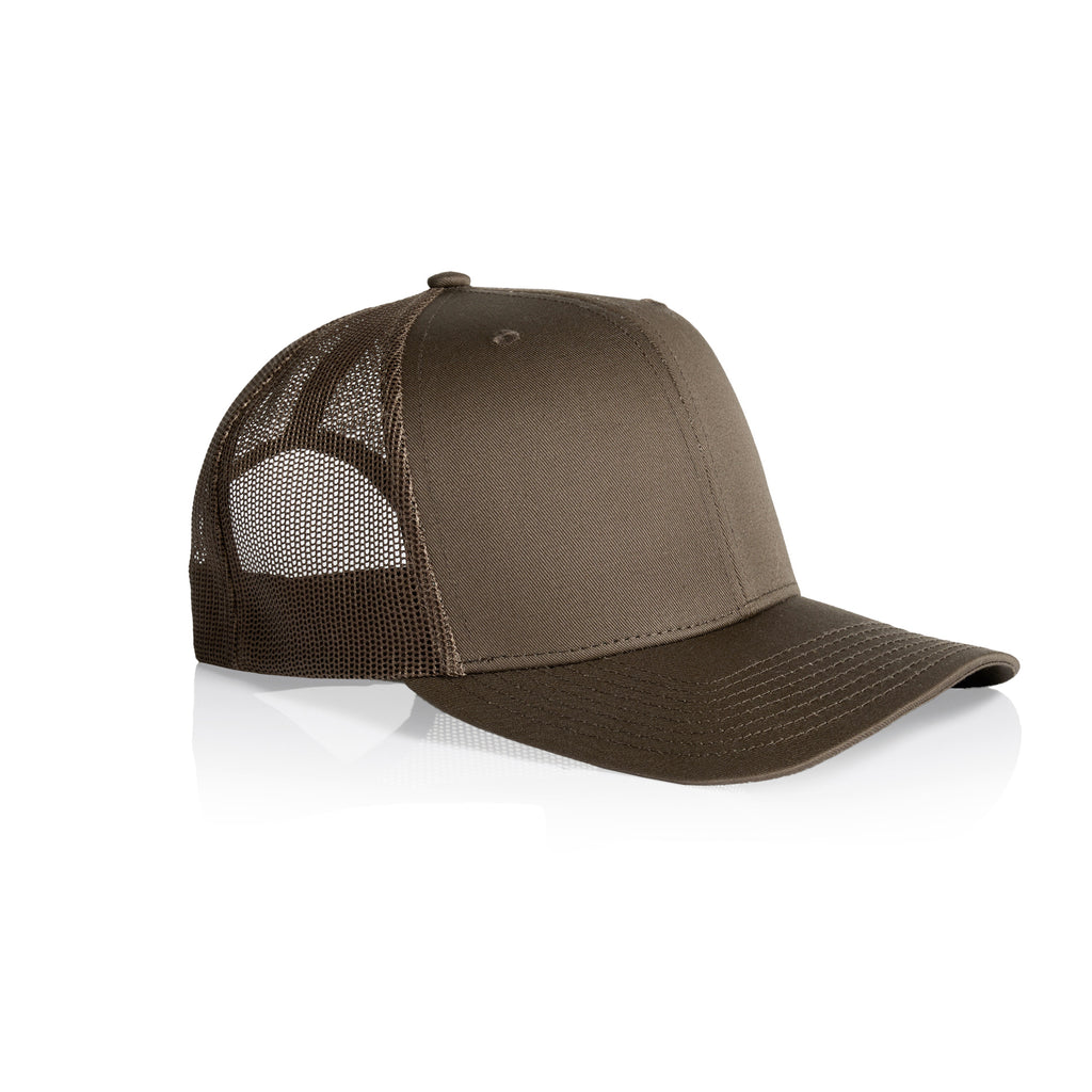 Ascolour Mesh Trucker Cap 1190 Mesh Trucker Cap Walnut Side - Custom Printed - Print Blanc