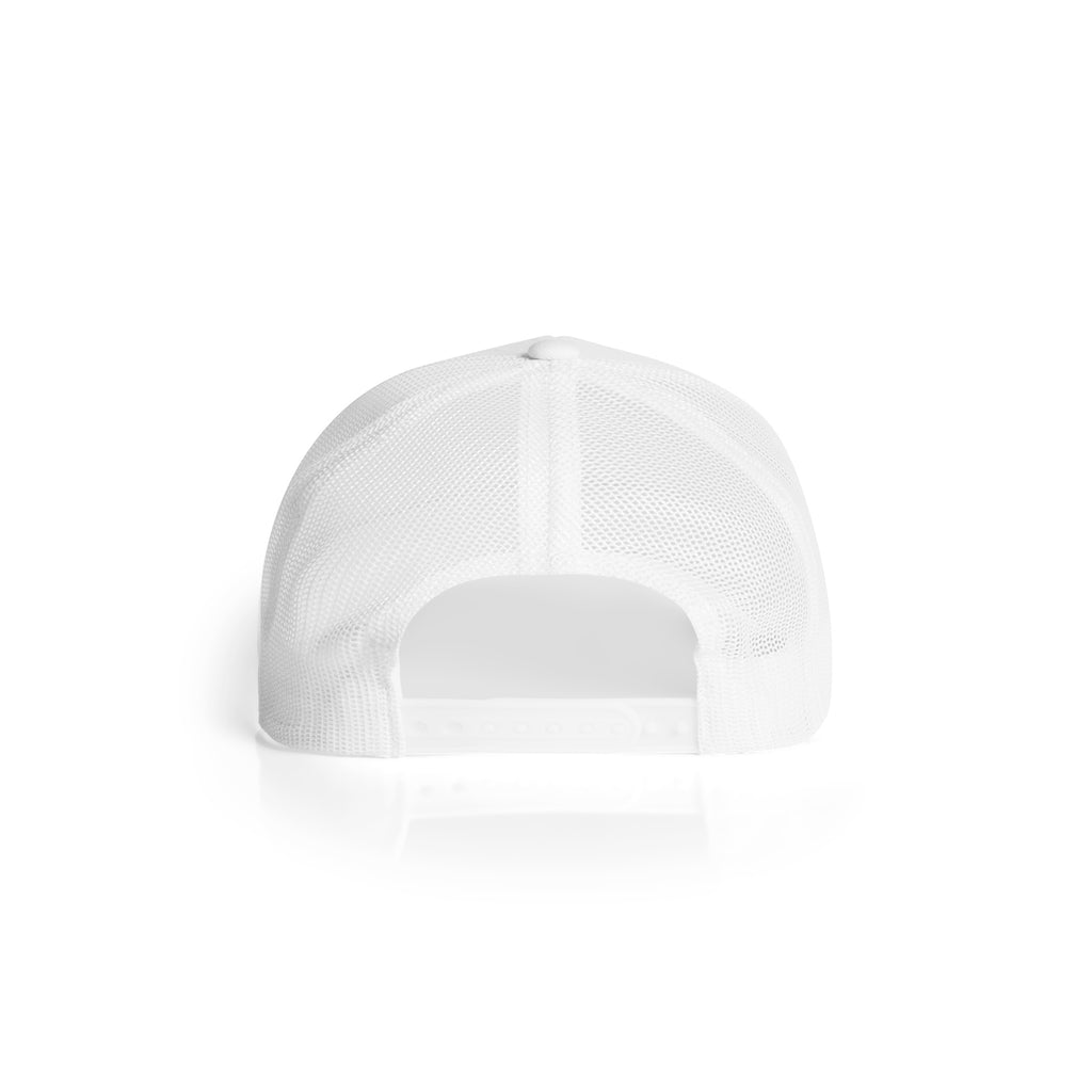 Ascolour Mesh Trucker Cap 1190 Mesh Trucker Cap White Back - Custom Printed - Print Blanc
