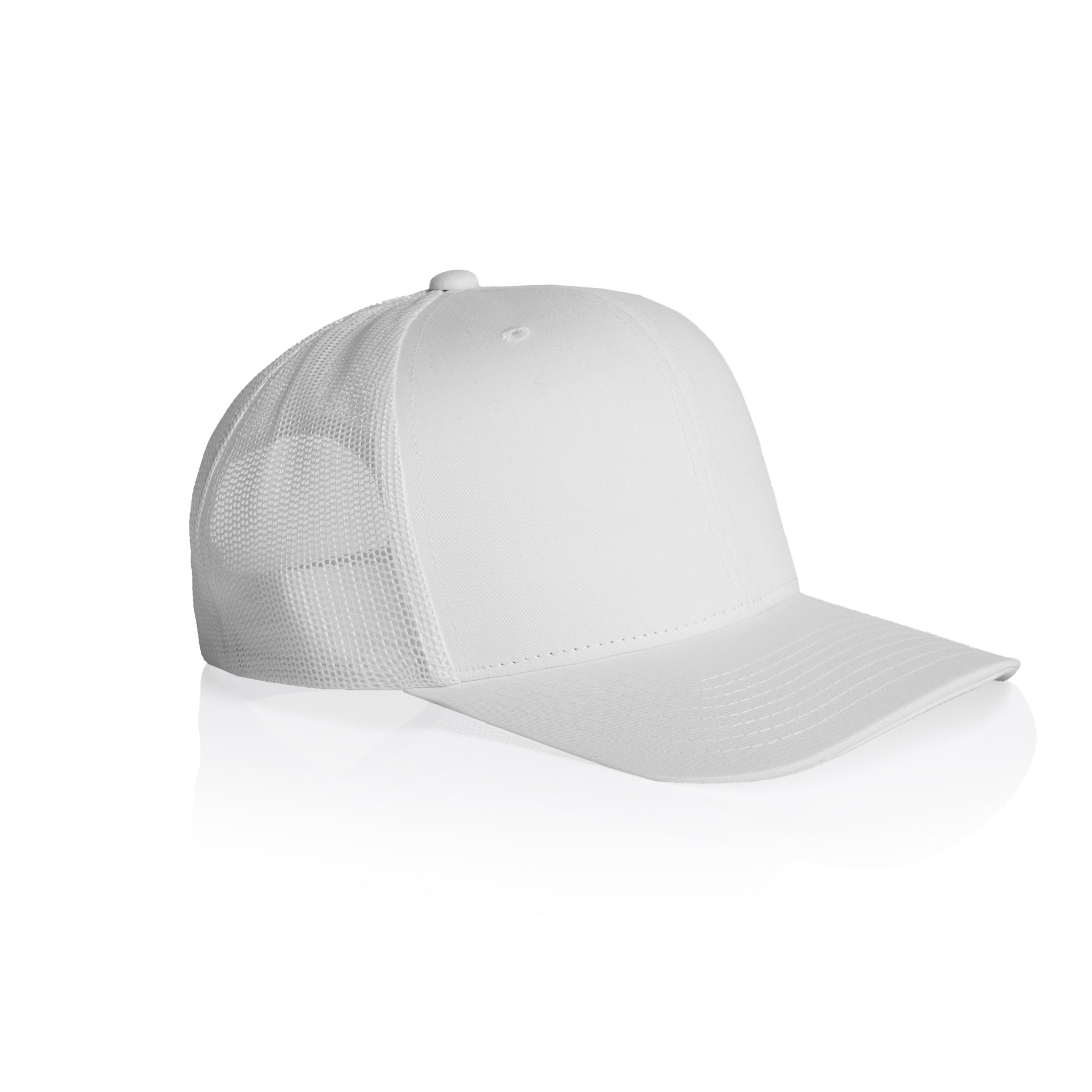 Ascolour Mesh Trucker Cap 1190 Mesh Trucker Cap White Side - Custom Printed - Print Blanc