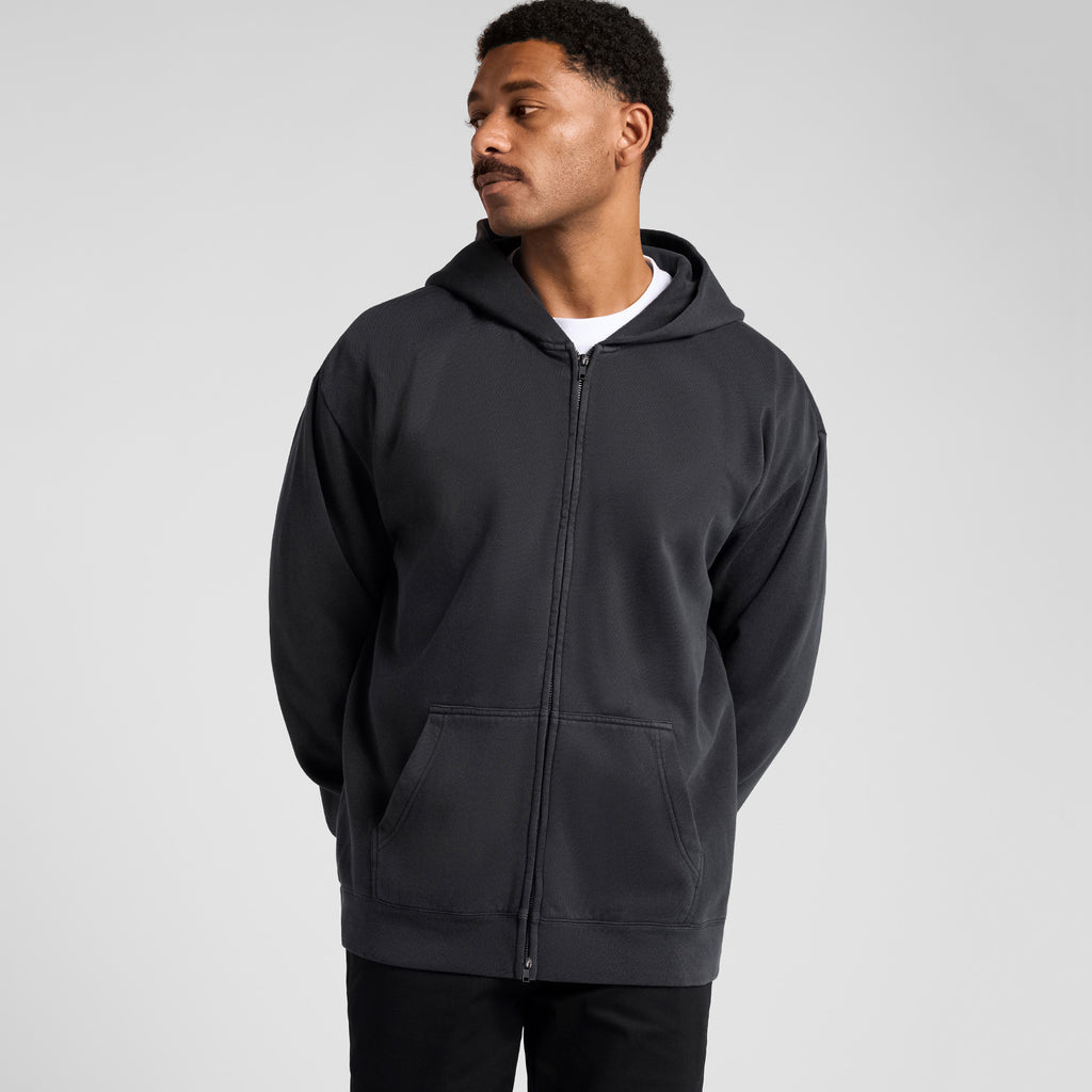 AS Colour Relax Faded Zip Hood 5170 - Extra 1 Front - Custom Printed - Print Blanc