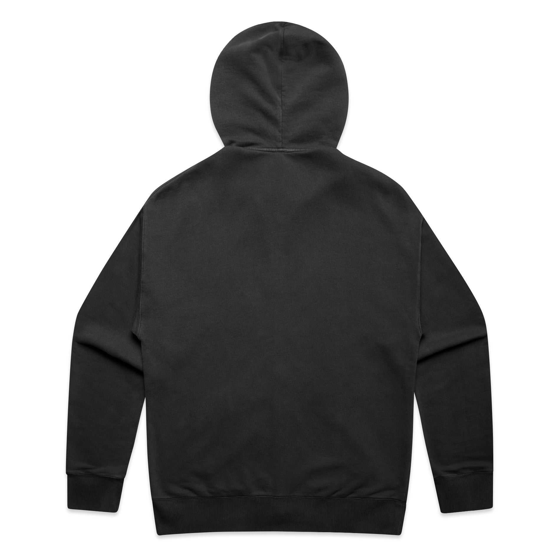 AS Colour Relax Faded Zip Hood 5170 - Faded Black Back - Custom Printed - Print Blanc