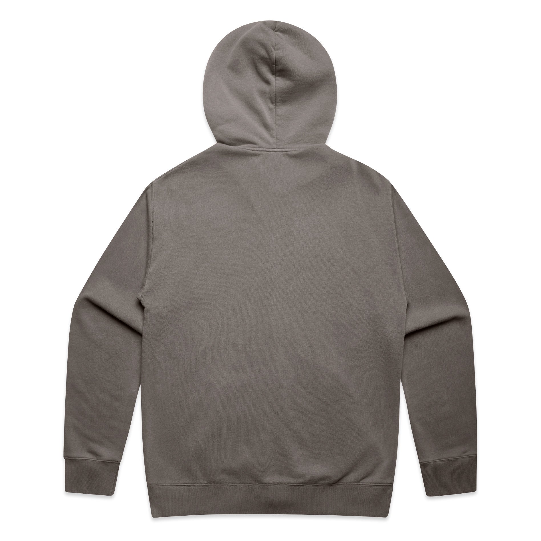 AS Colour Relax Faded Zip Hood 5170 - Faded Grey Back - Custom Printed - Print Blanc