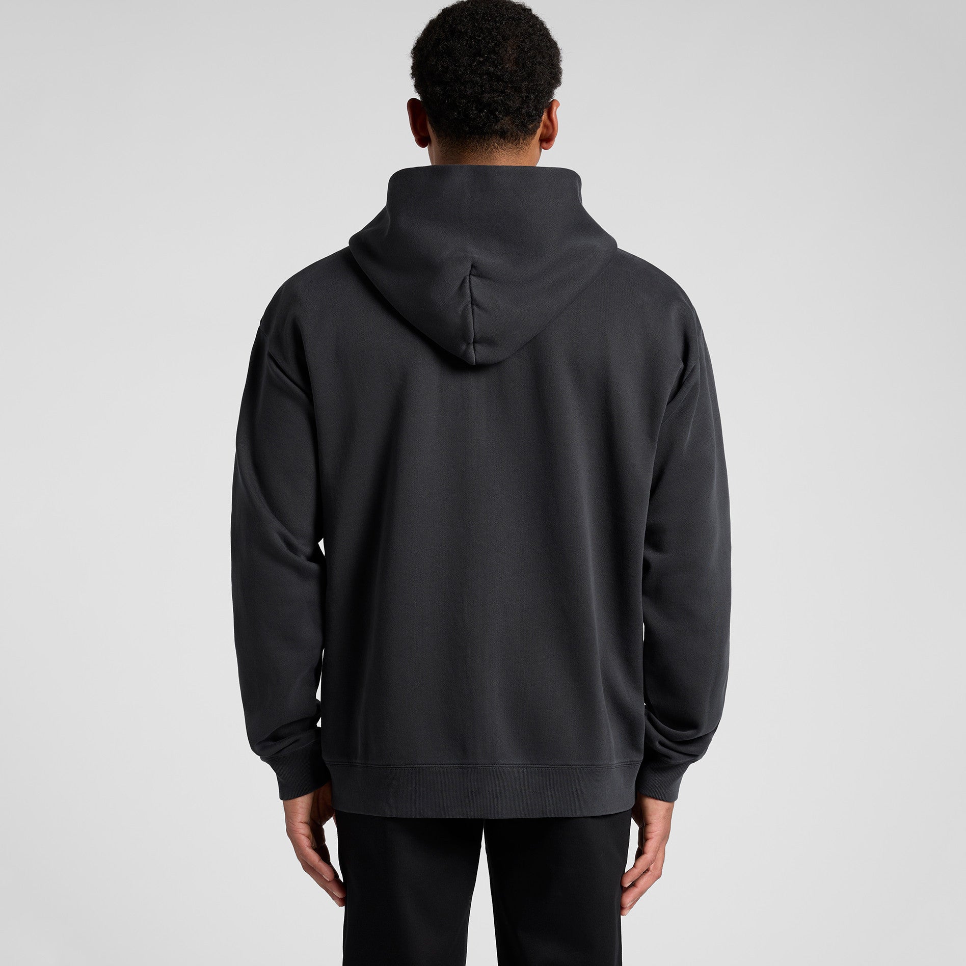 AS Colour Relax Faded Zip Hood 5170 - Main Back - Custom Printed - Print Blanc
