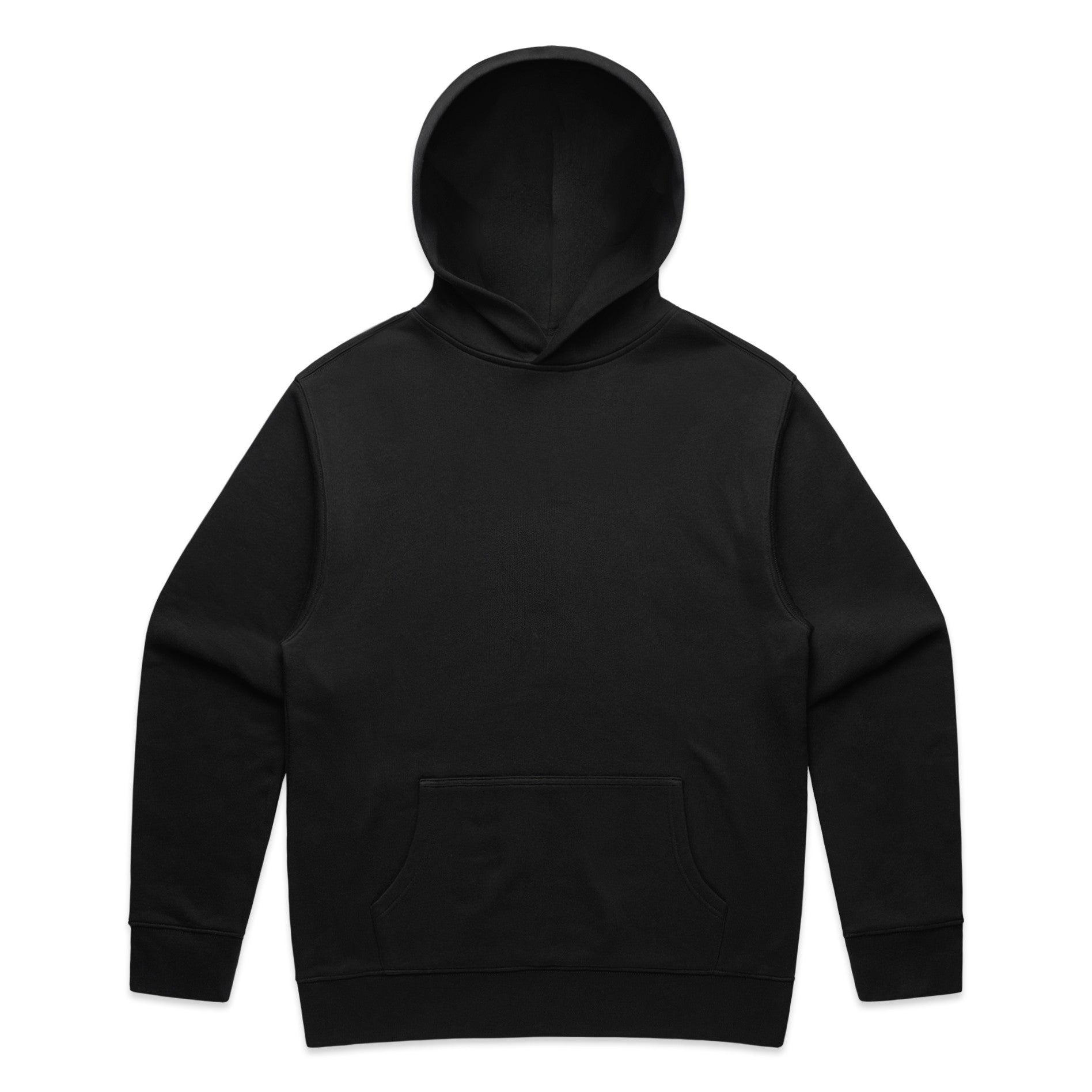 AS Colour Relax Hood 5161 - Black Front - Custom Printed - Print Blanc