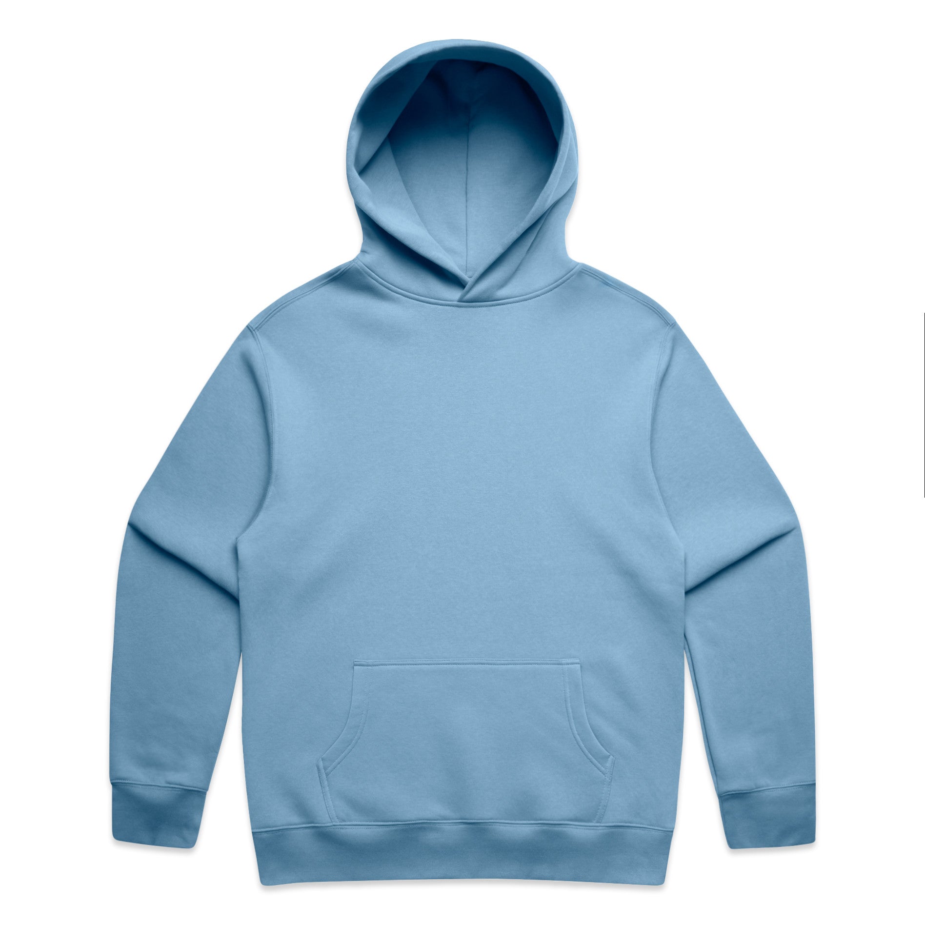 AS Colour Relax Hood 5161 - Carolina Blue Front - Custom Printed - Print Blanc