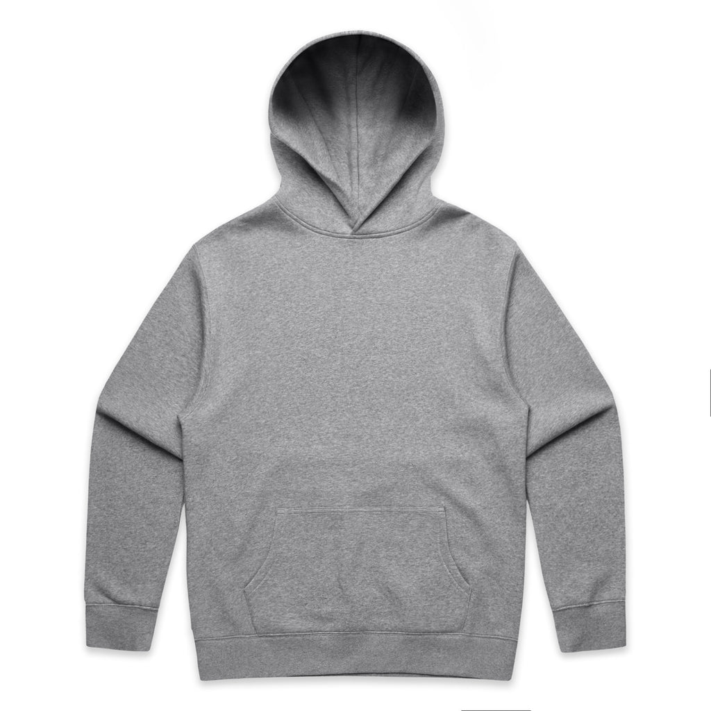 AS Colour Relax Hood 5161 - Grey Marle Front - Custom Printed - Print Blanc