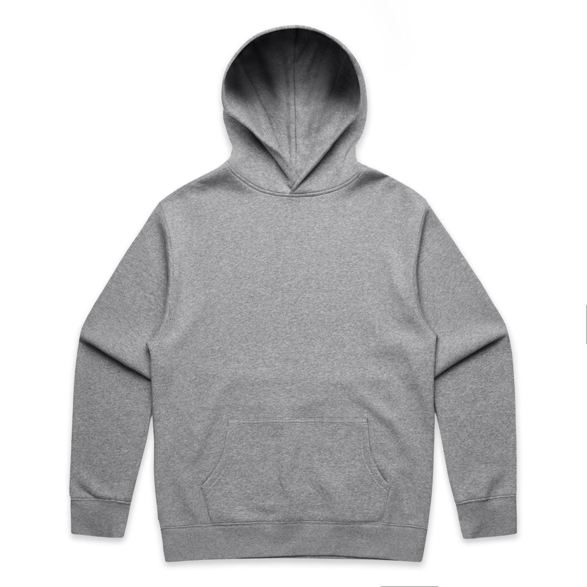 AS Colour Relax Hood 5161 - Grey Marle Front - Custom Printed - Print Blanc