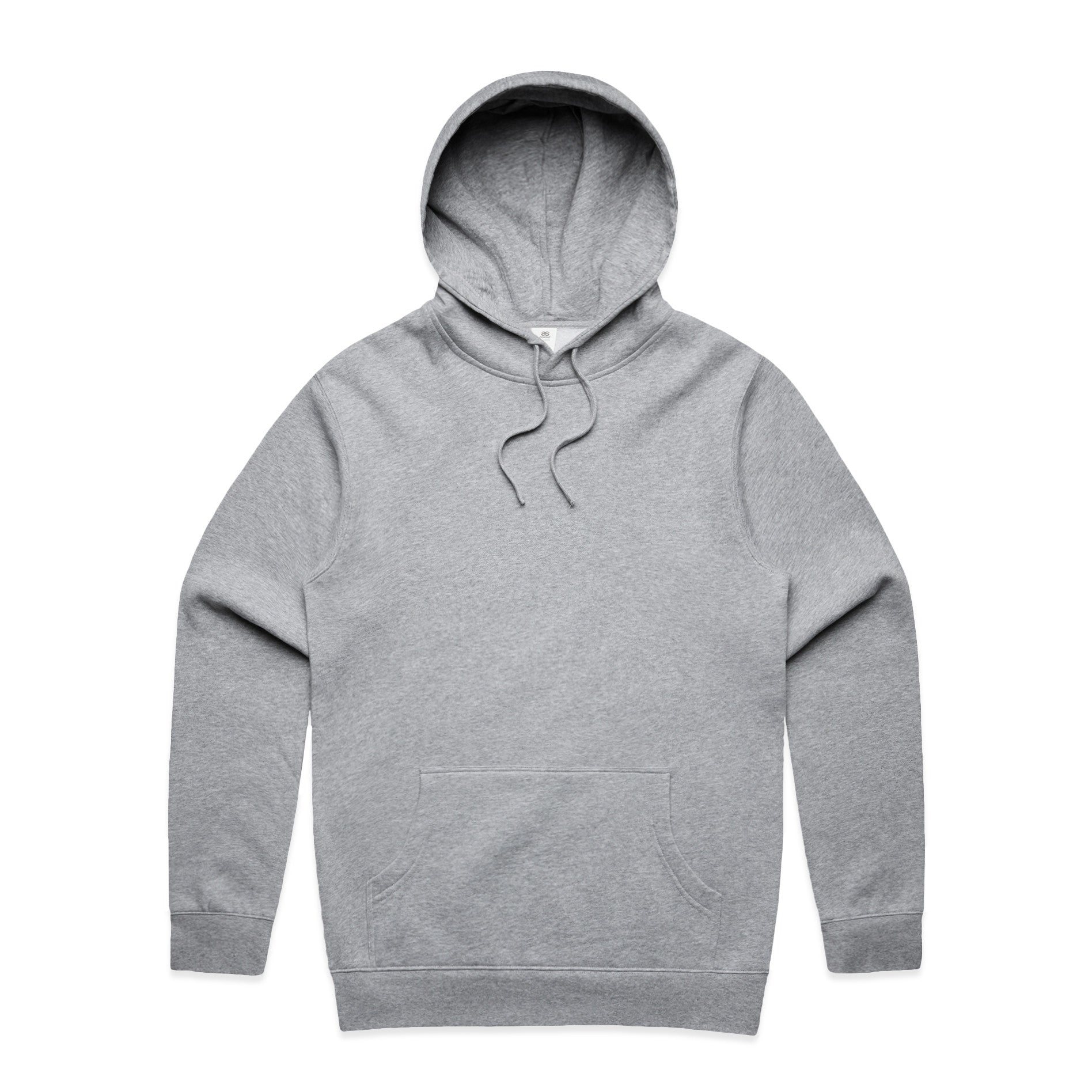 AS Colour Standard Hood 5111 - Grey Marle Front - Custom Printed - Print Blanc