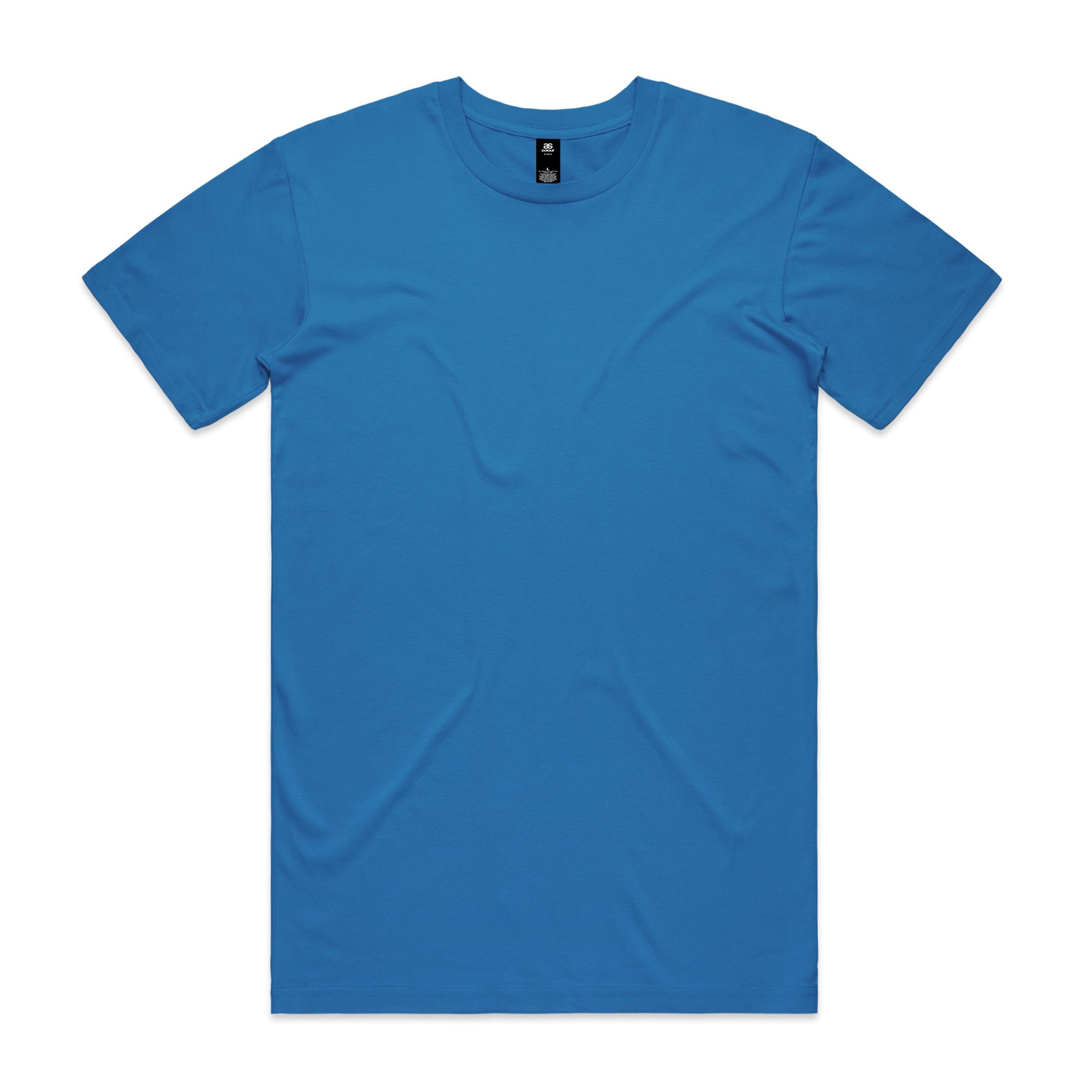 AS Colour Staple Tee 5001 - Arctic Blue Front - Custom Printed - Print Blanc