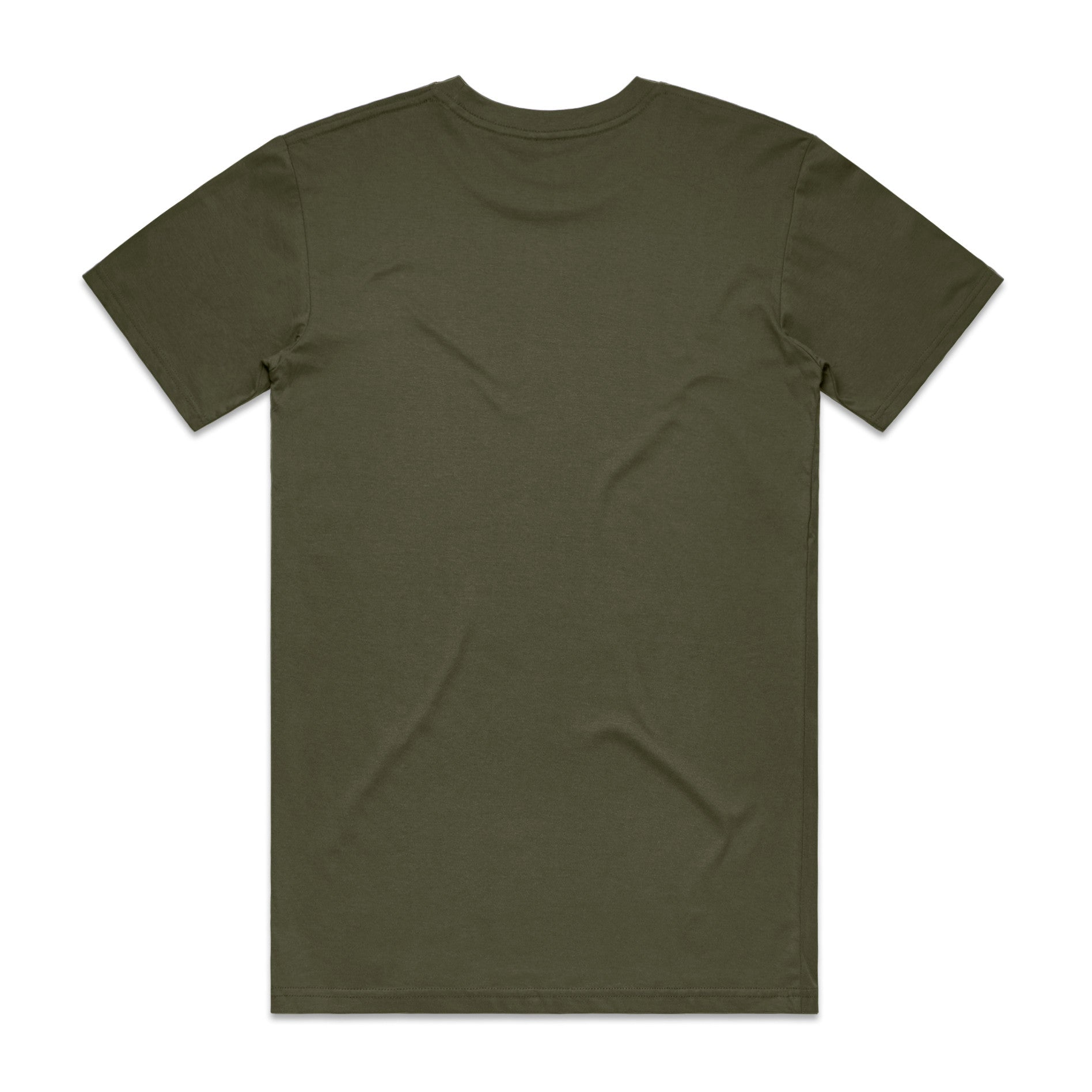 AS Colour Staple Tee 5001 - Army Back - Custom Printed - Print Blanc