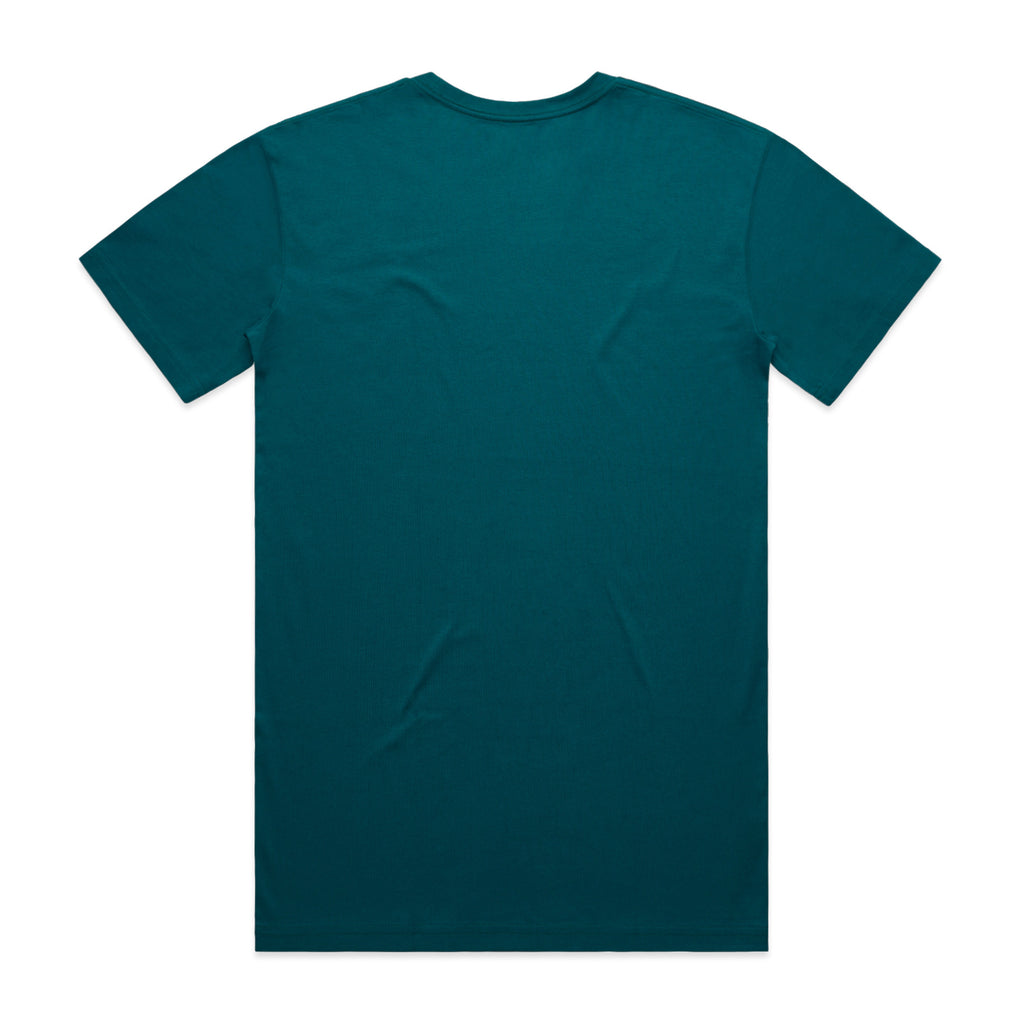 AS Colour Staple Tee 5001 - Atlantic Back - Custom Printed - Print Blanc