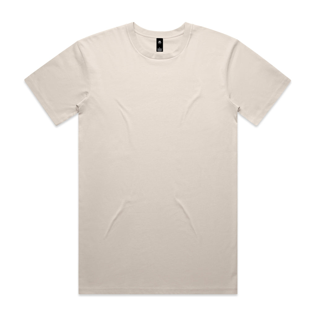 AS Colour Staple Tee 5001 - Bone Front - Custom Printed - Print Blanc