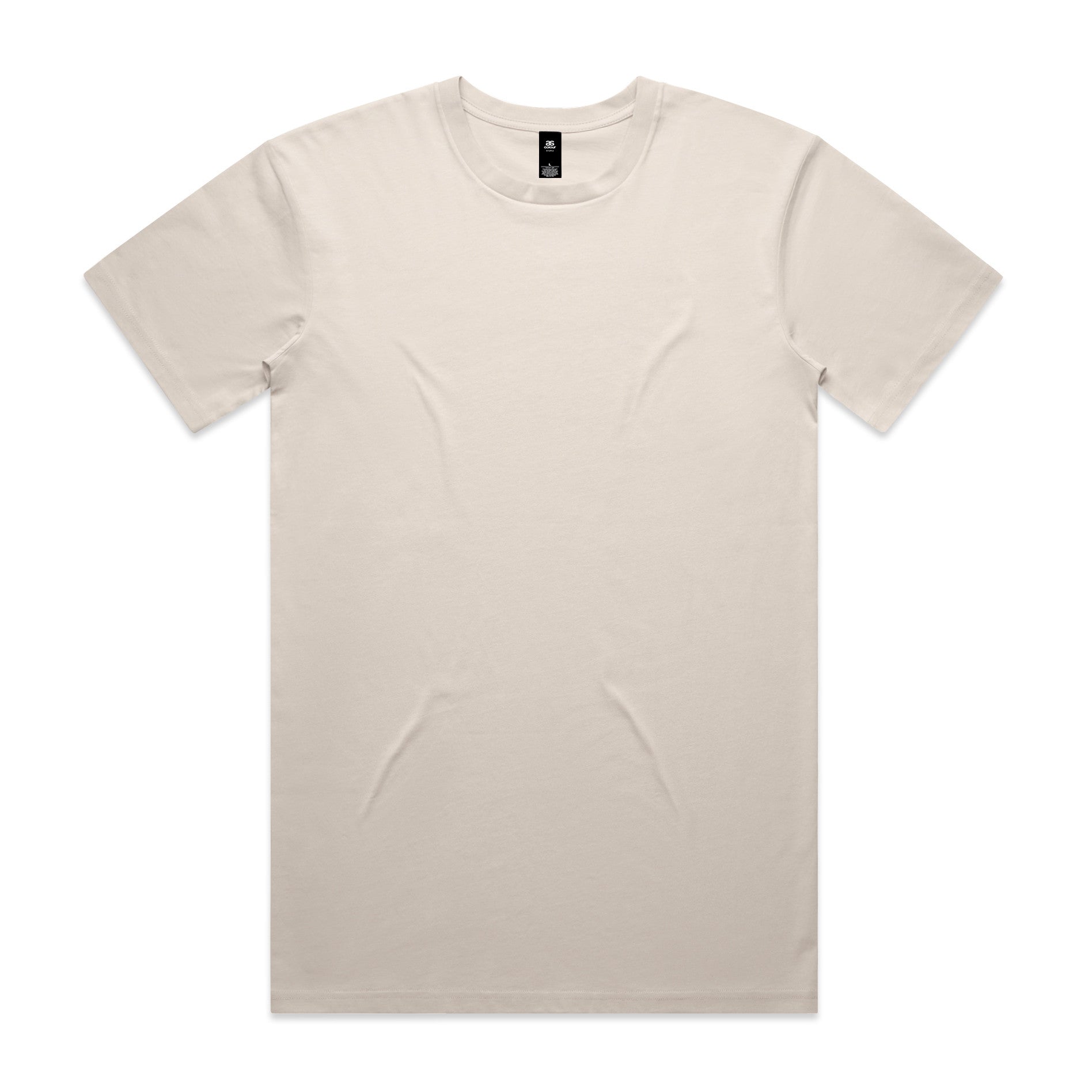 AS Colour Staple Tee 5001 - Bone Front - Custom Printed - Print Blanc
