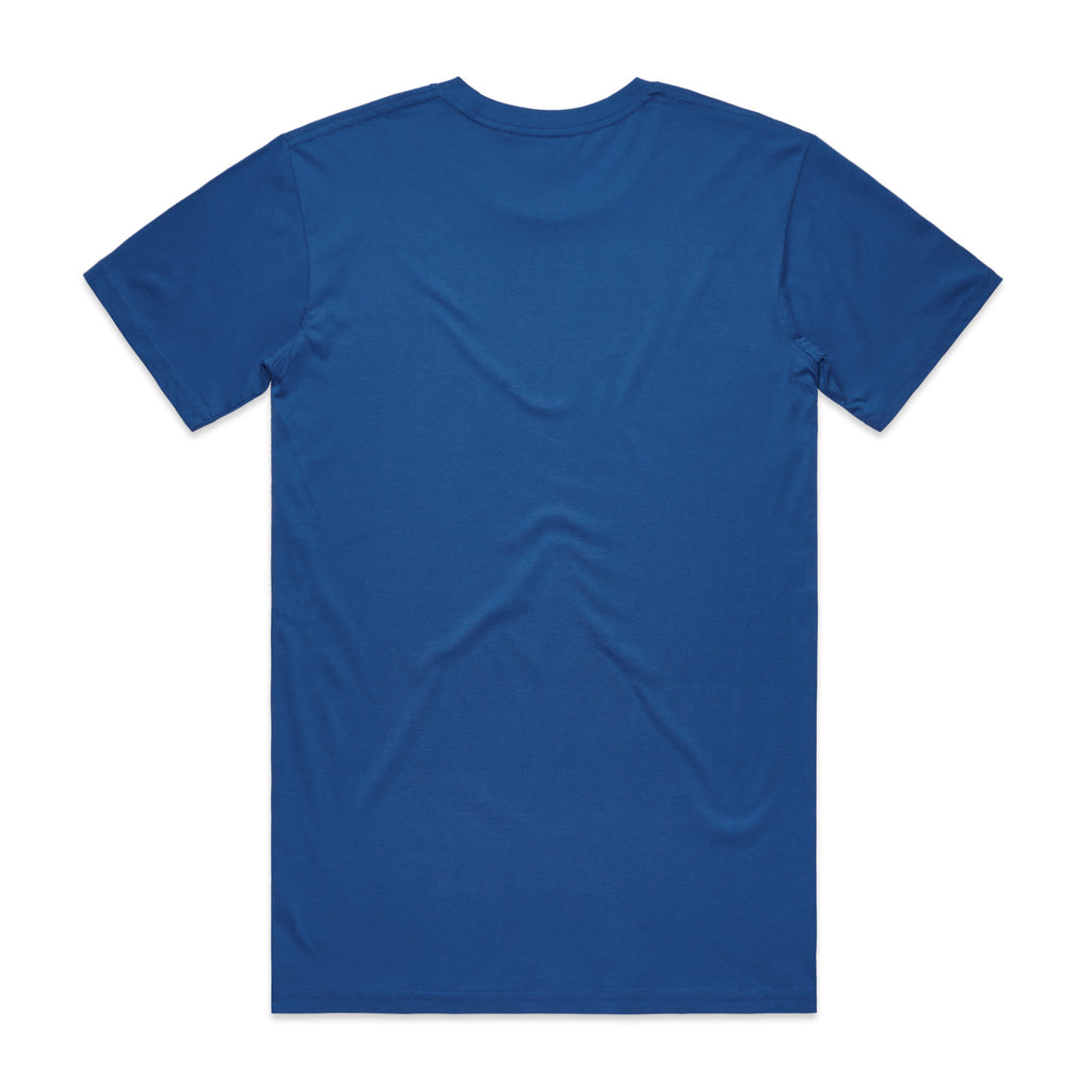 AS Colour Staple Tee 5001 - Bright Royal Back - Custom Printed - Print Blanc