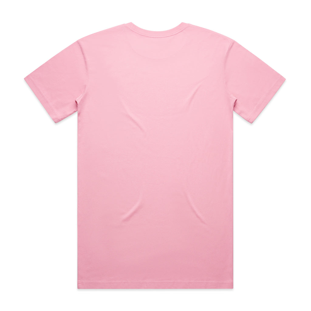 AS Colour Staple Tee 5001 - Bubblegum Back - Custom Printed - Print Blanc