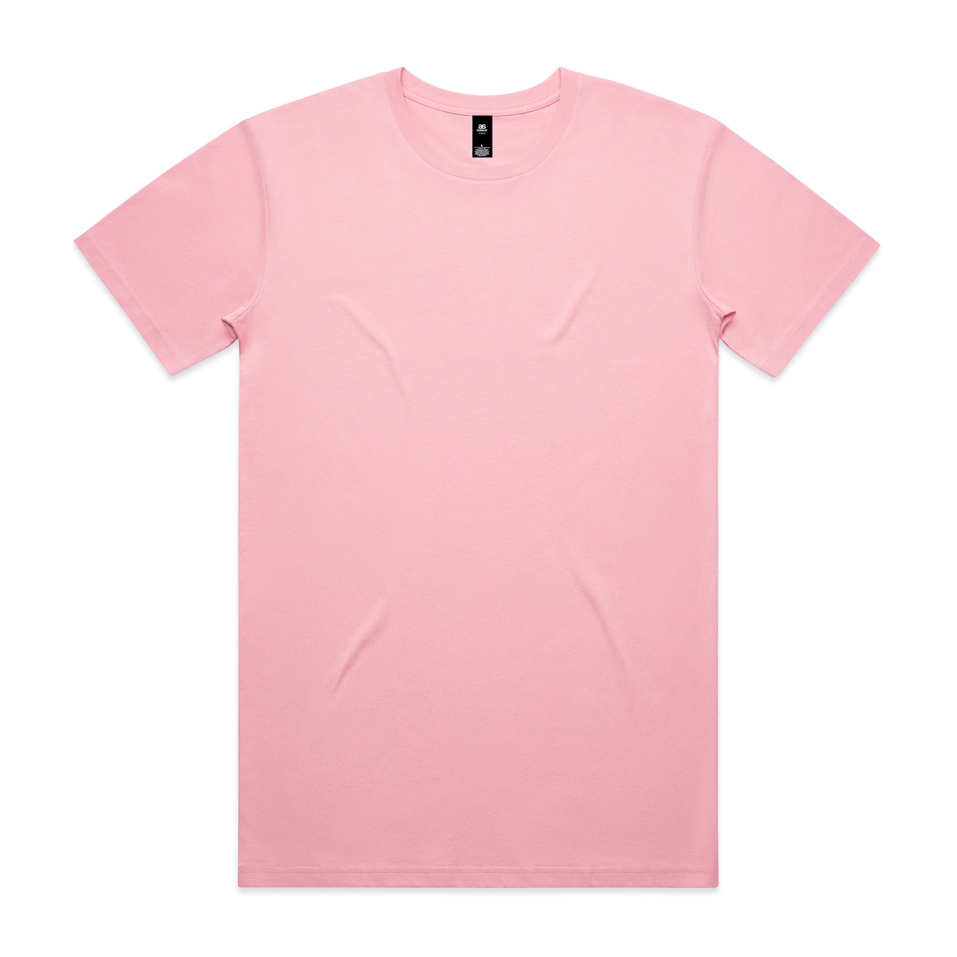 AS Colour Staple Tee 5001 - Bubblegum Front - Custom Printed - Print Blanc
