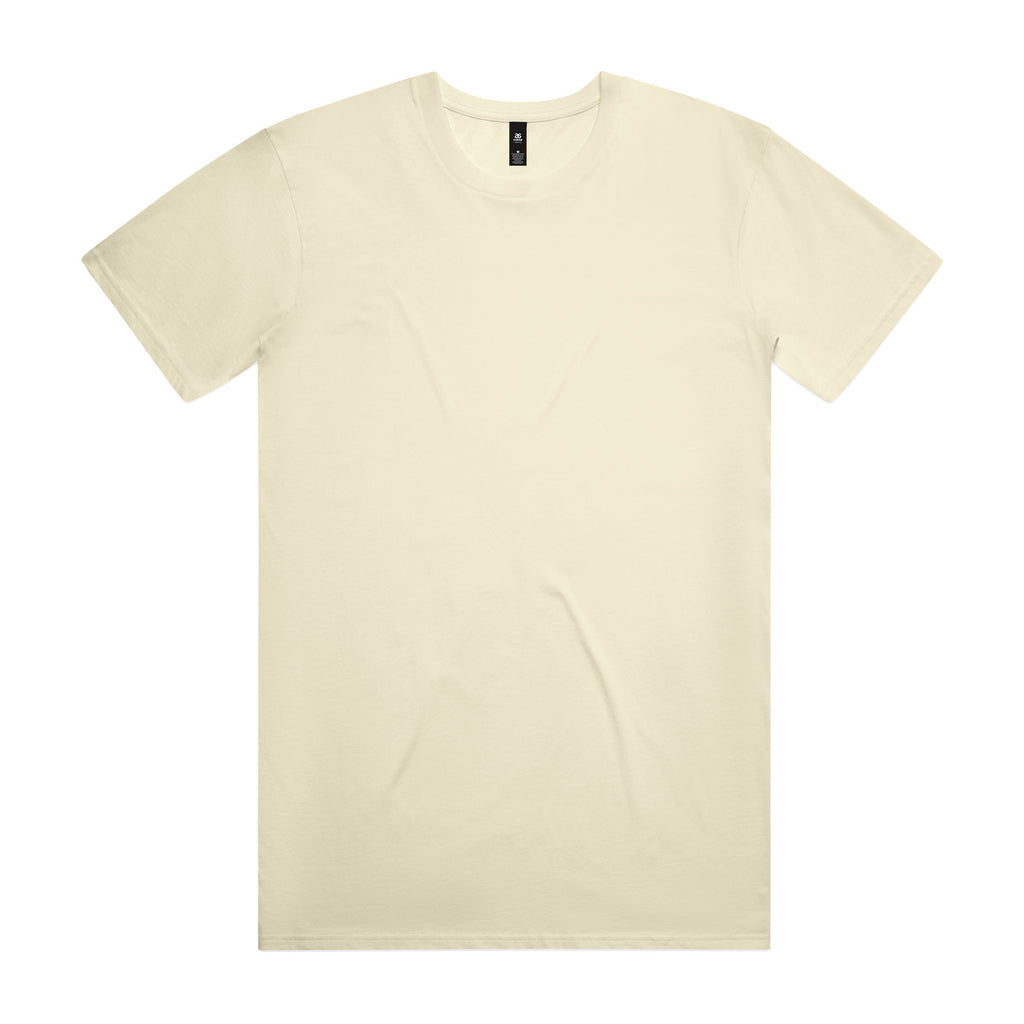 AS Colour Staple Tee 5001 - Butter Front - Custom Printed - Print Blanc