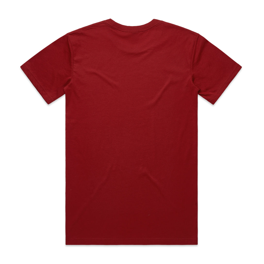 AS Colour Staple Tee 5001 - Cardinal Back - Custom Printed - Print Blanc
