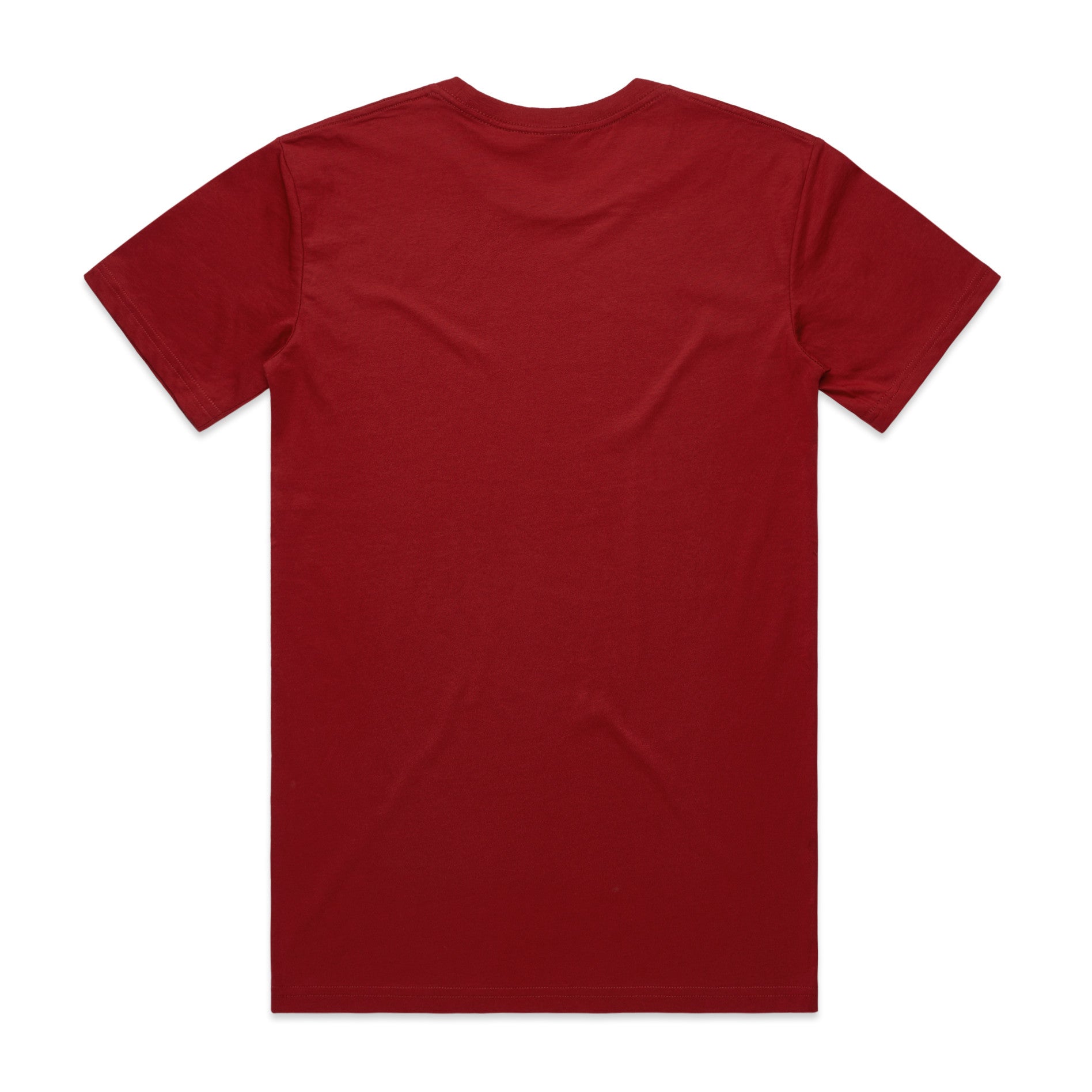 AS Colour Staple Tee 5001 - Cardinal Back - Custom Printed - Print Blanc