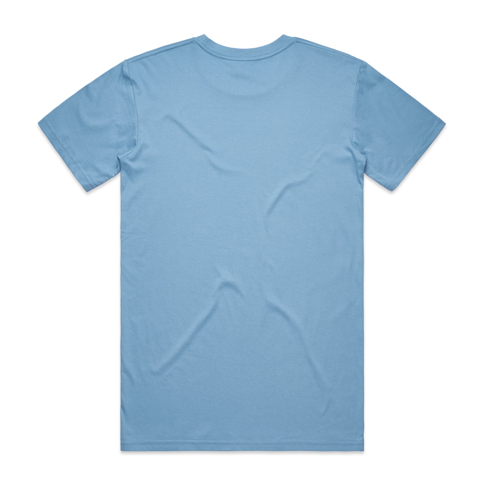 AS Colour Staple Tee 5001 - Carolina Blue Back - Custom Printed - Print Blanc