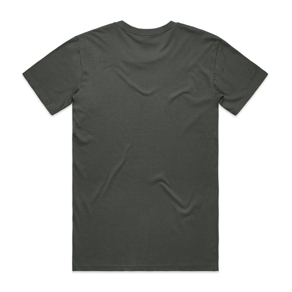 AS Colour Staple Tee 5001 - Charcoal Back - Custom Printed - Print Blanc