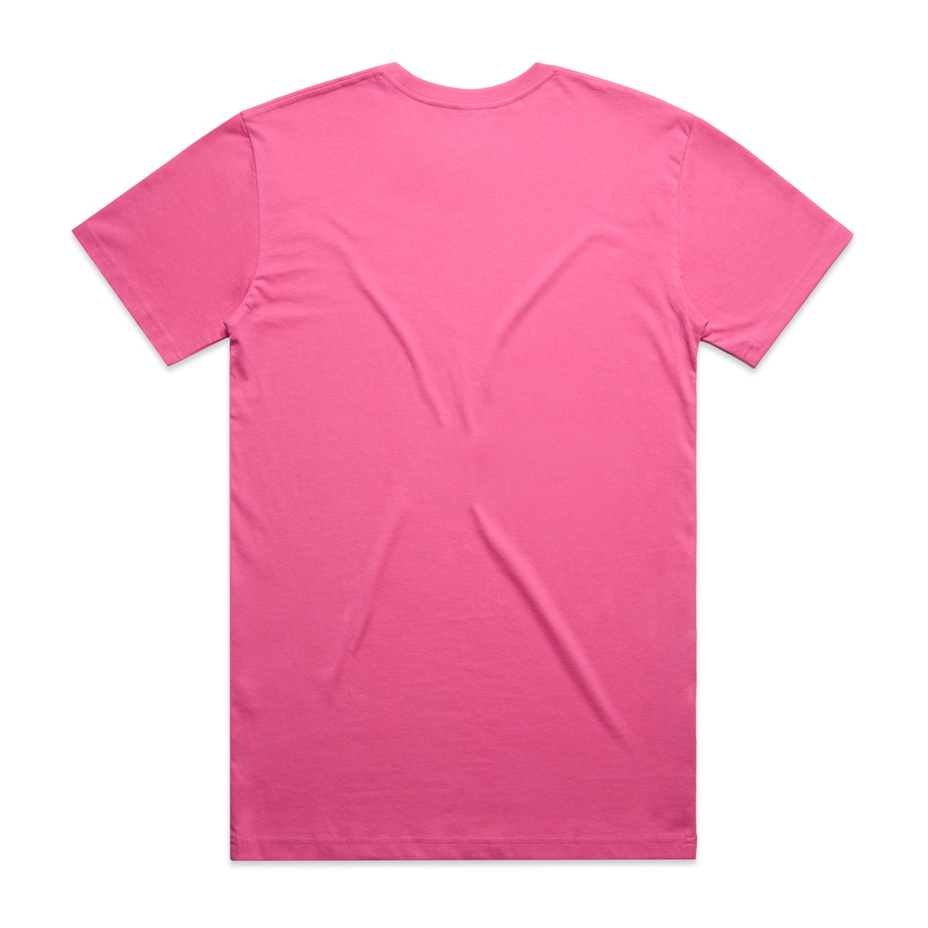 AS Colour Staple Tee 5001 - Charity Pink Back - Custom Printed - Print Blanc