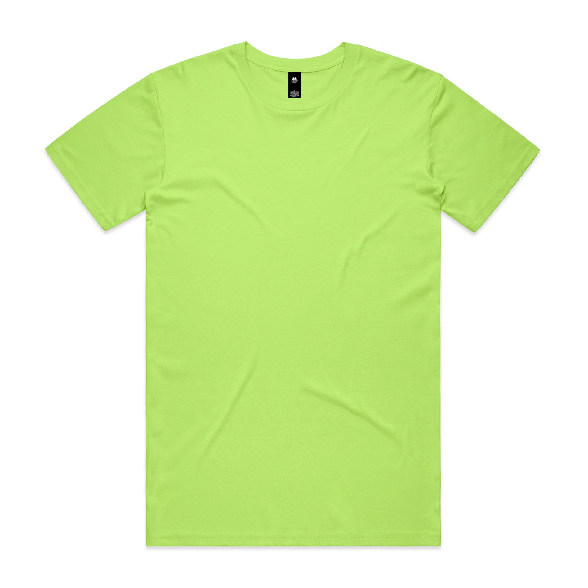 AS Colour Staple Tee 5001 - Citrus Front - Custom Printed - Print Blanc