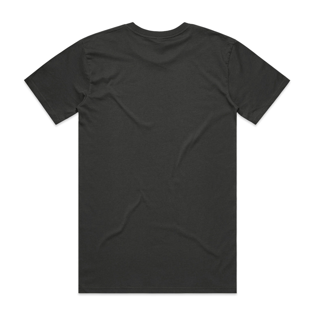 AS Colour Staple Tee 5001 - Coal Back - Custom Printed - Print Blanc