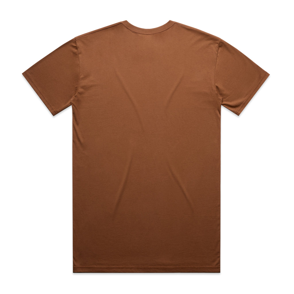 AS Colour Staple Tee 5001 - Cocoa Back - Custom Printed - Print Blanc