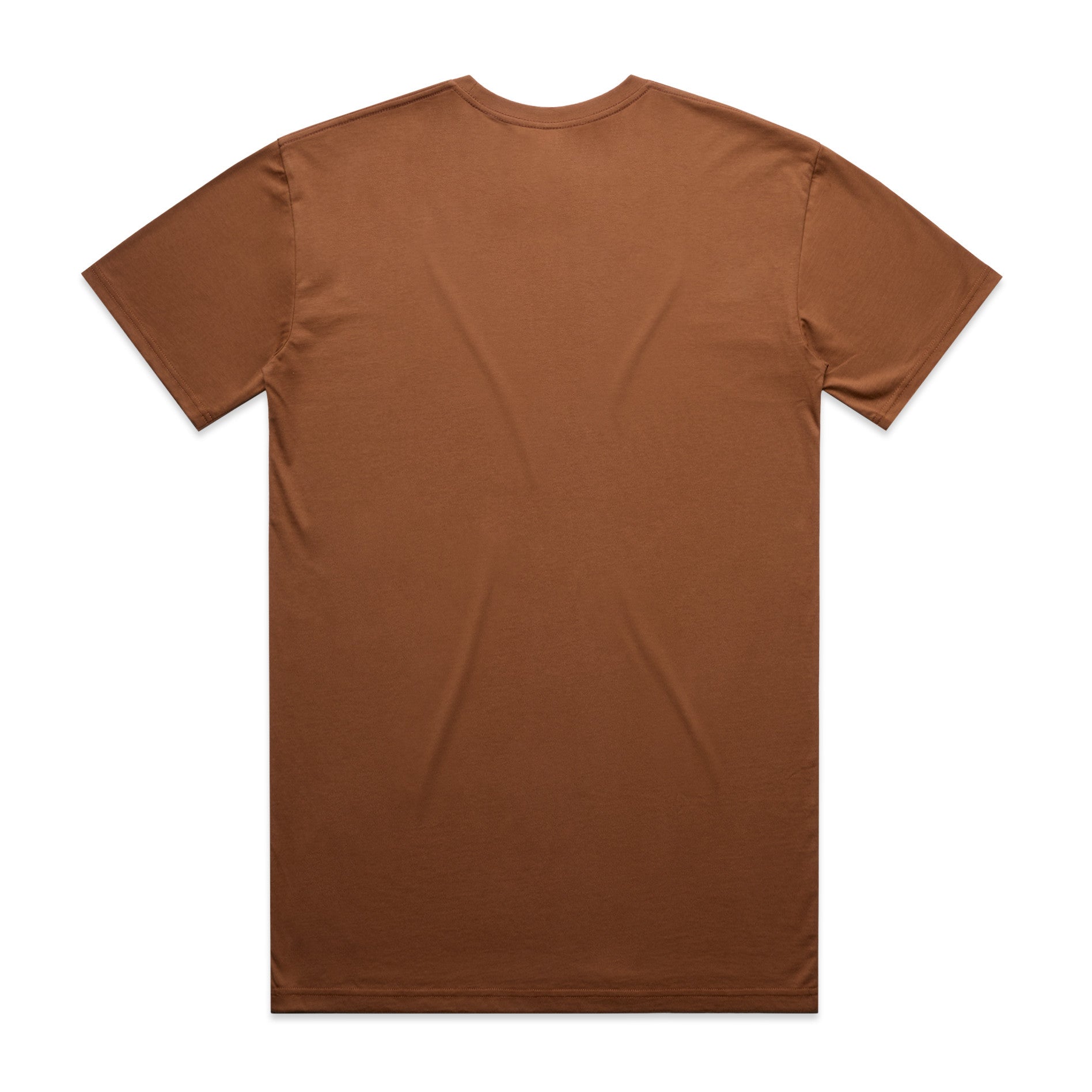 AS Colour Staple Tee 5001 - Cocoa Back - Custom Printed - Print Blanc