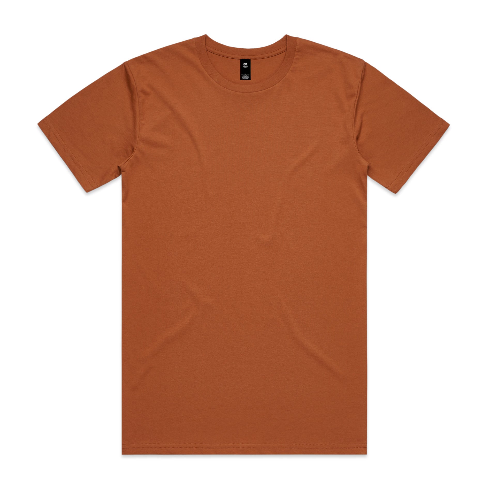 AS Colour Staple Tee 5001 - Copper Front - Custom Printed - Print Blanc