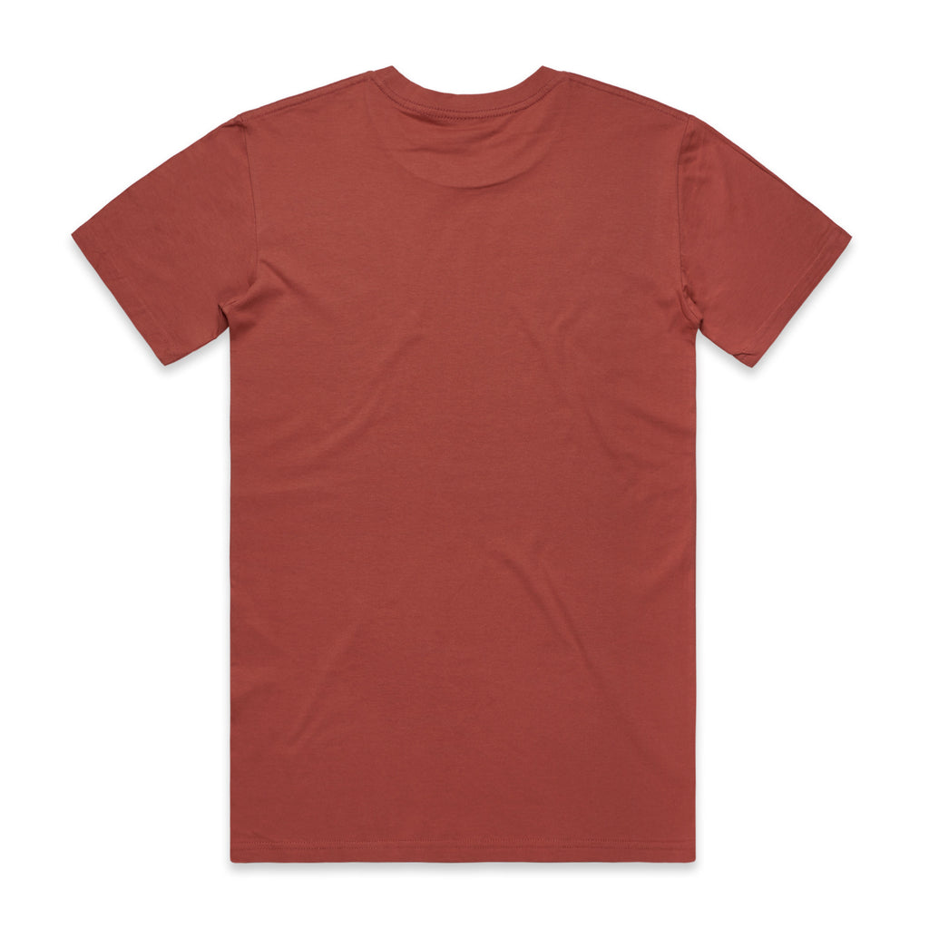 AS Colour Staple Tee 5001 - Coral Back - Custom Printed - Print Blanc