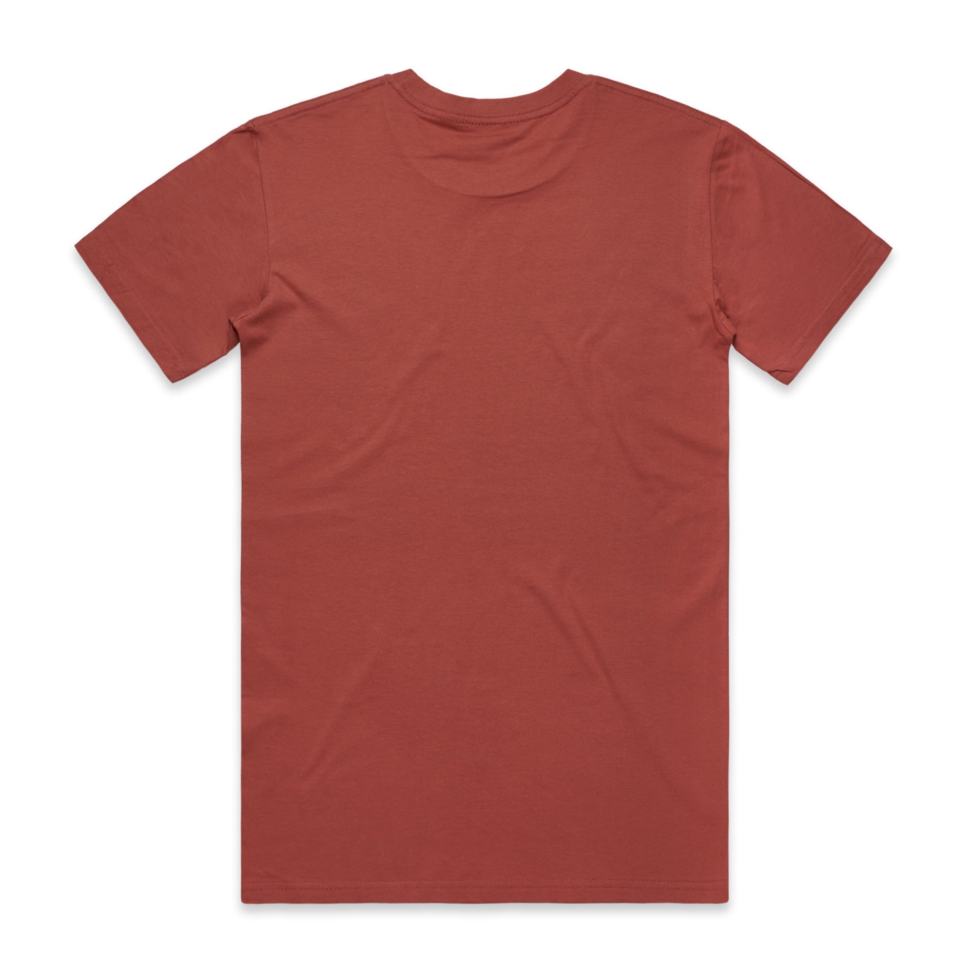 AS Colour Staple Tee 5001 - Coral Back - Custom Printed - Print Blanc