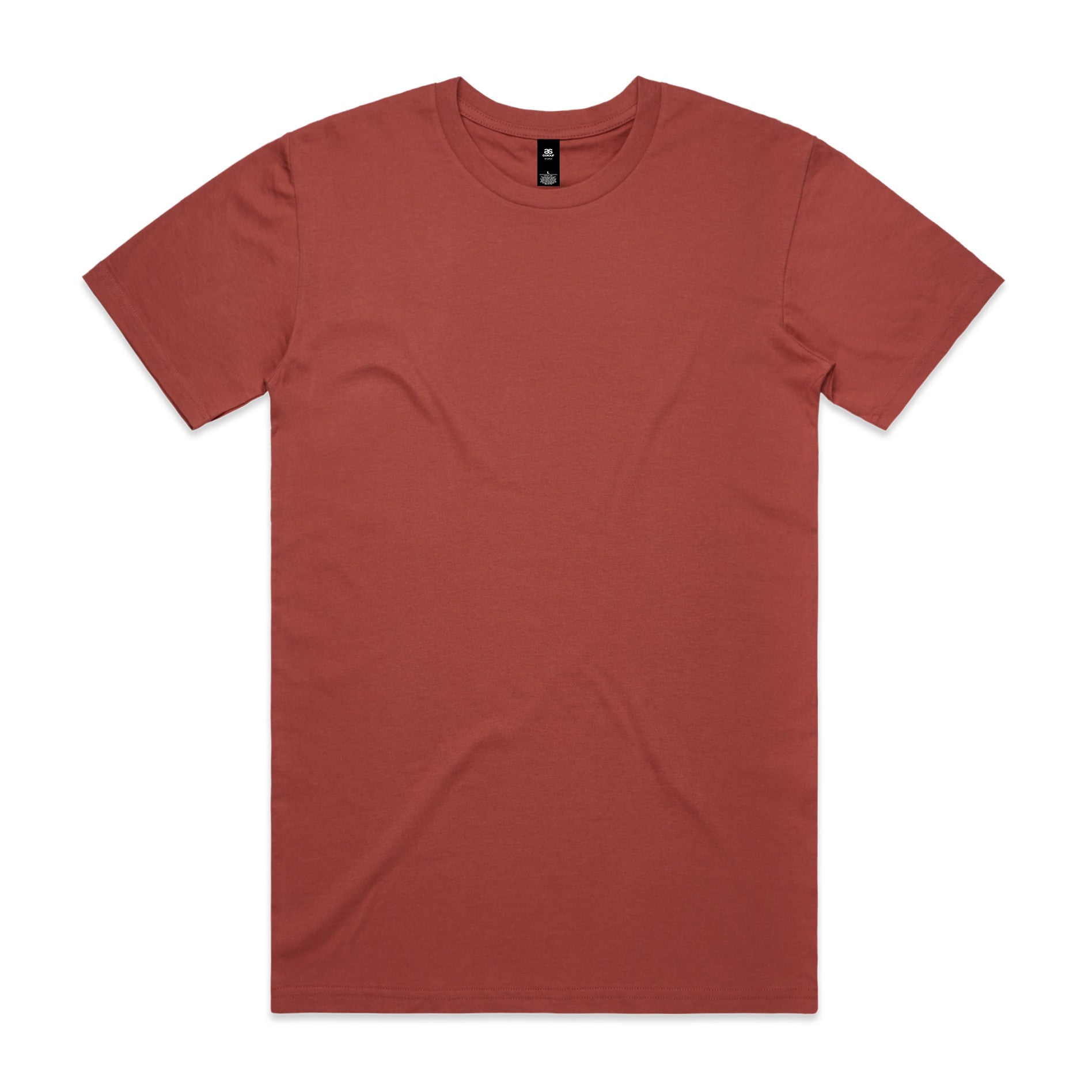 AS Colour Staple Tee 5001 - Coral Front - Custom Printed - Print Blanc