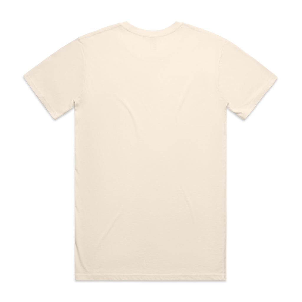 AS Colour Staple Tee 5001 - Ecru Back - Custom Printed - Print Blanc