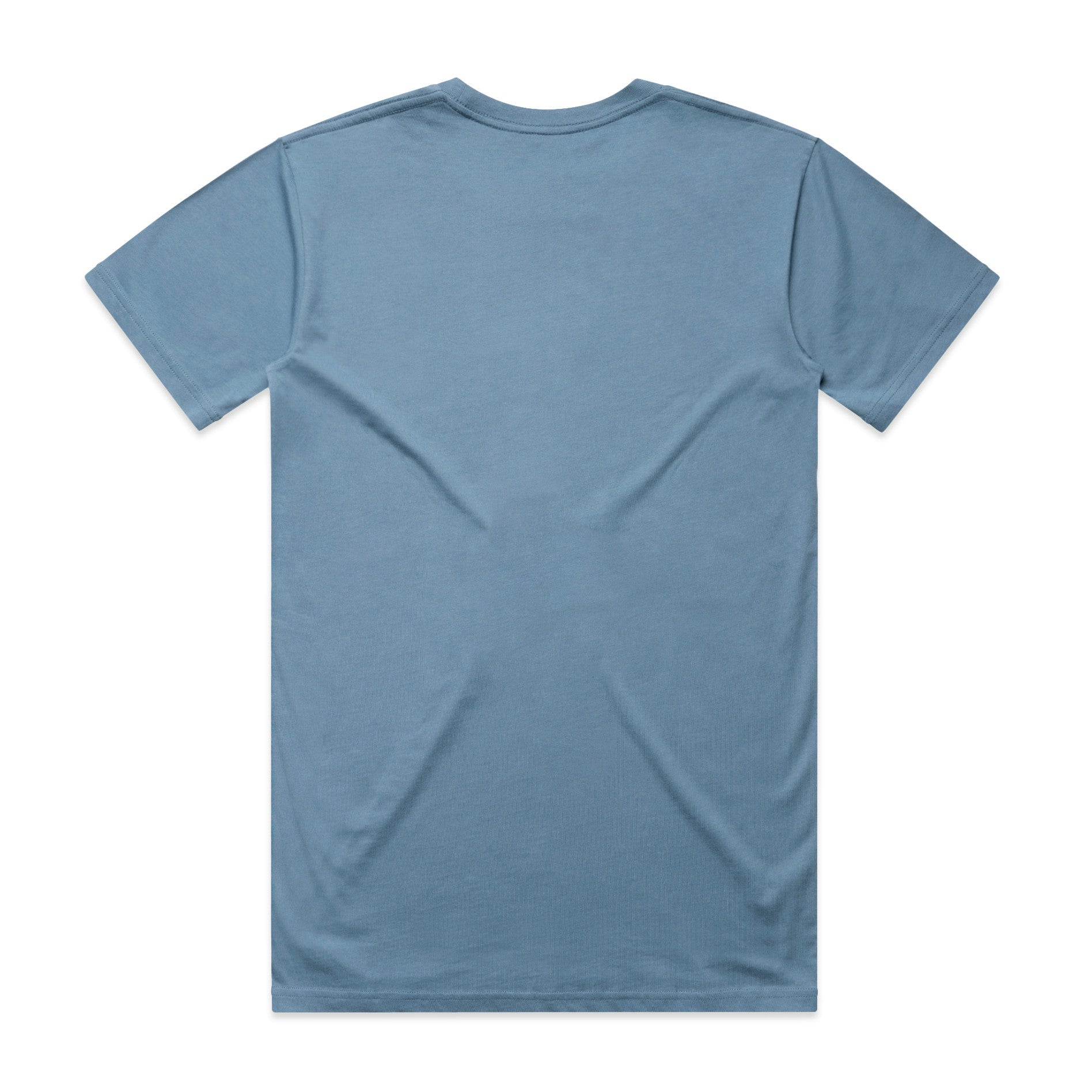 AS Colour Staple Tee 5001 - Fog Blue Back - Custom Printed - Print Blanc